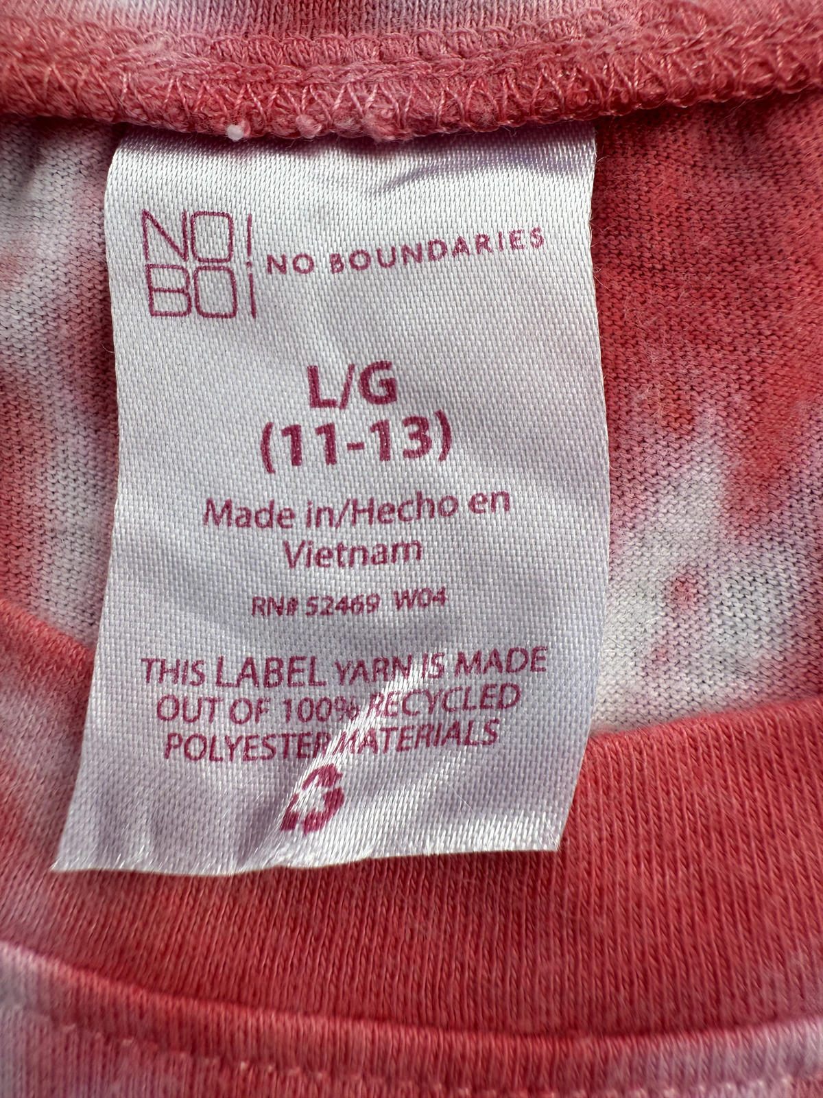 NO BOUNDARIES Tie-Dye Tee | Size L- 14–16
