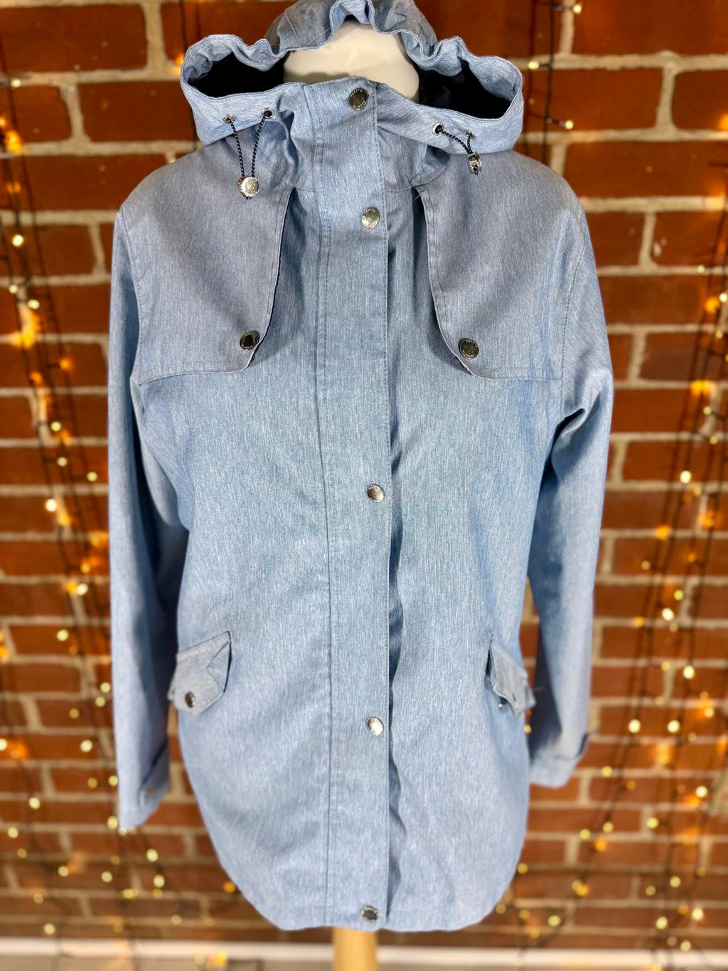 Regatta Great Outdoors Blue Waterproof Isotex Hooded Jacket – UK 16 - Read Info!