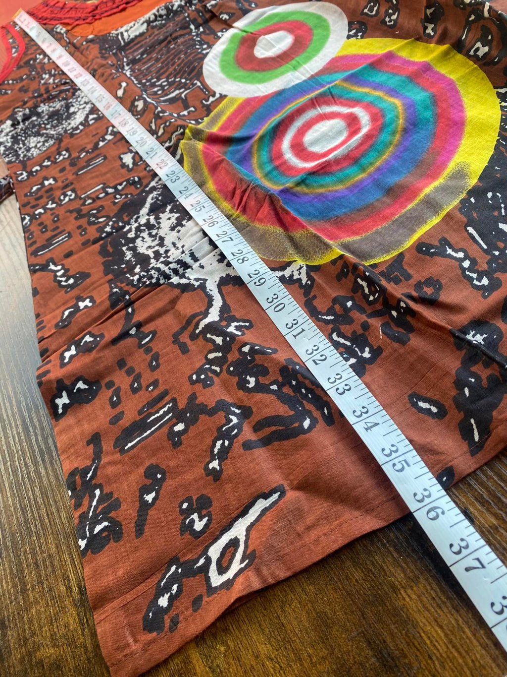 Vintage Artistic Dress with Colourful Circles