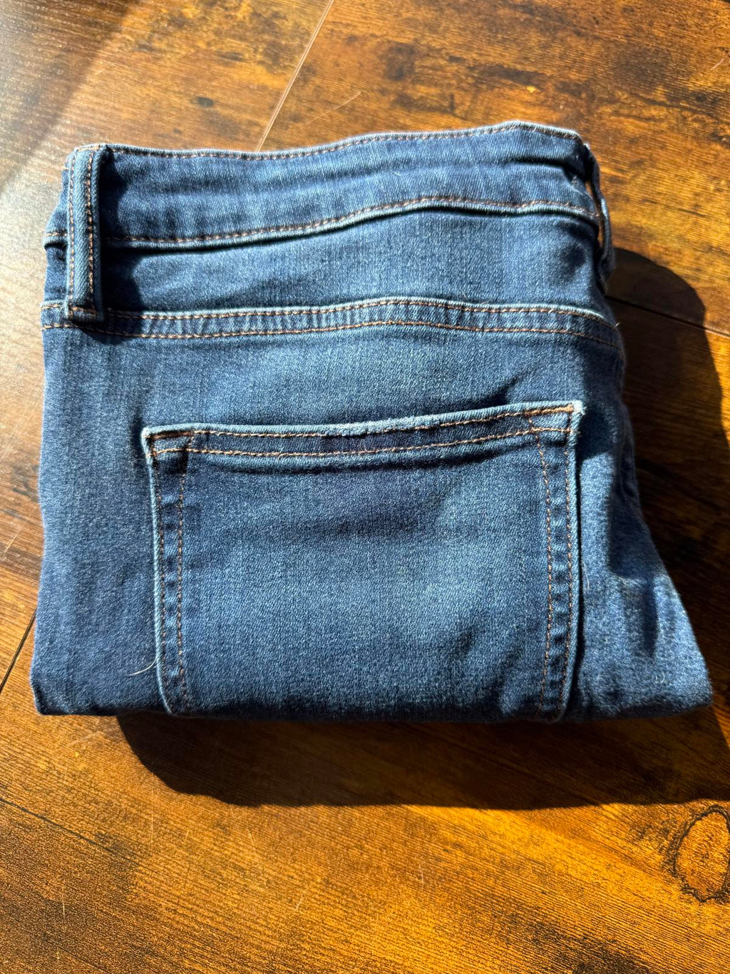 F&F Women’s Skinny Jeans – Dark Blue Denim – UK 14