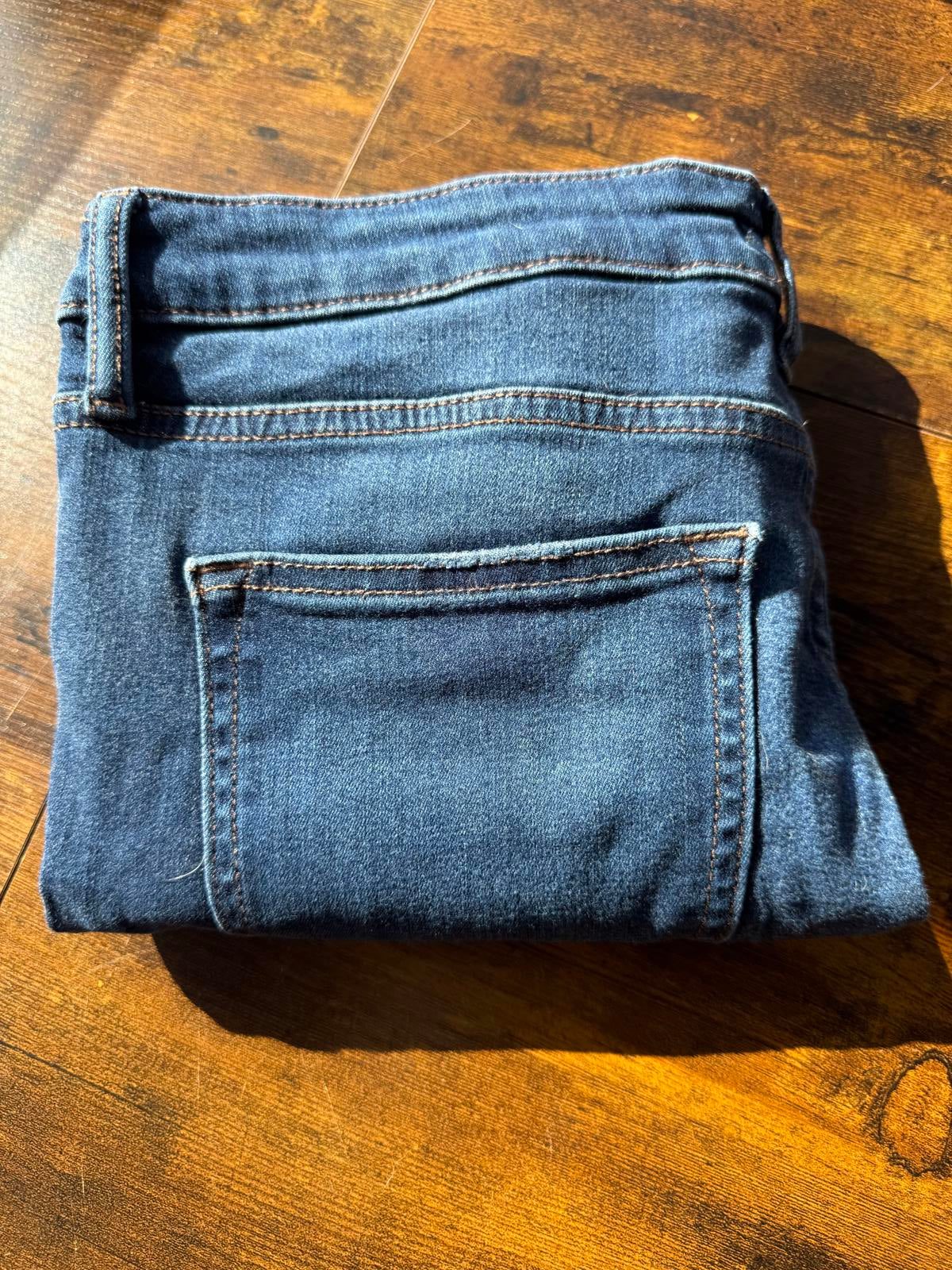 F&F Women’s Skinny Jeans – Dark Blue Denim – UK 14