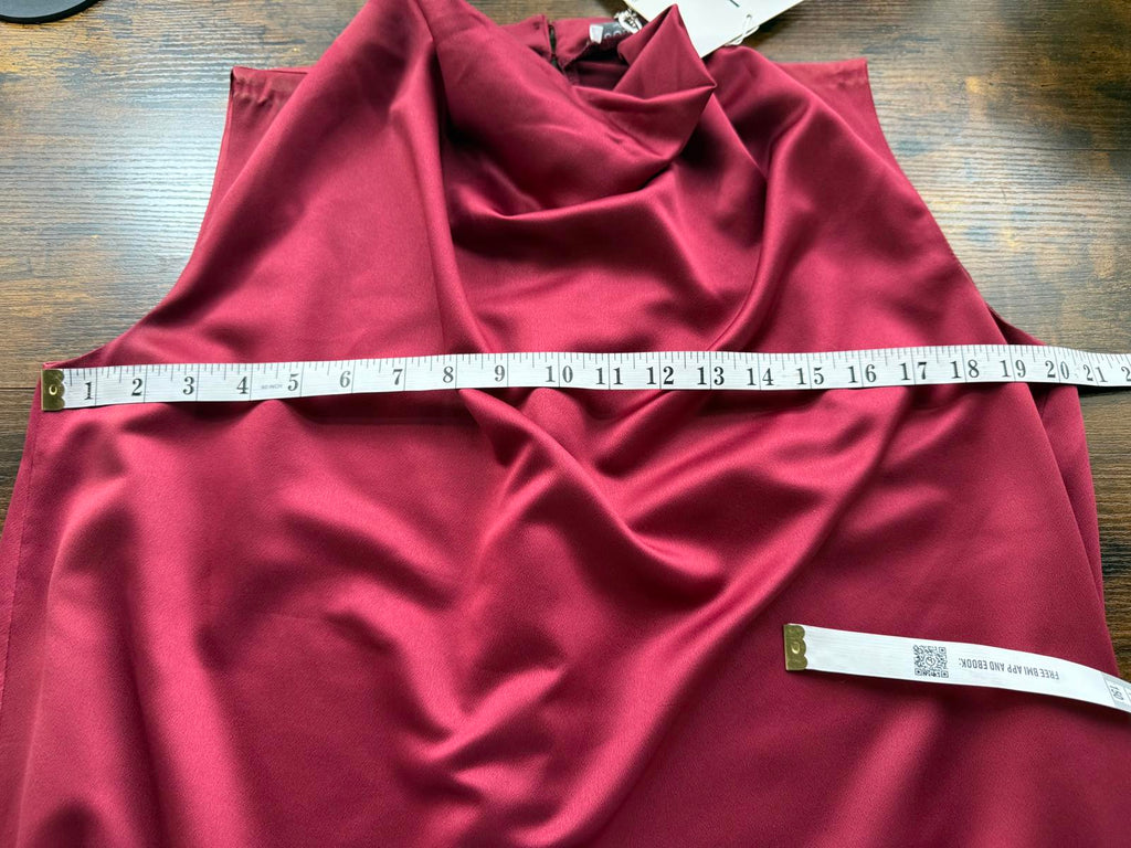 Goddiva London DR4600 Berry Cowl Neck High-Low Dress – UK 8 Read Info! 154