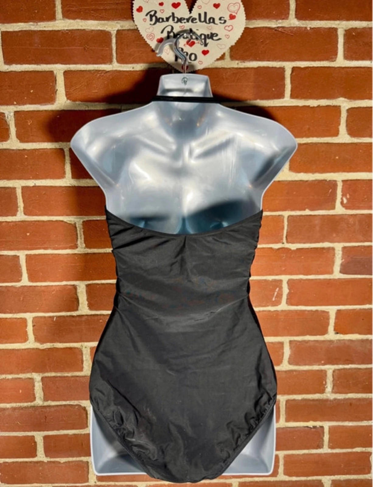 Black Tiger Print Swimsuit Bodysuit UK 12–14 DD/E Underwired