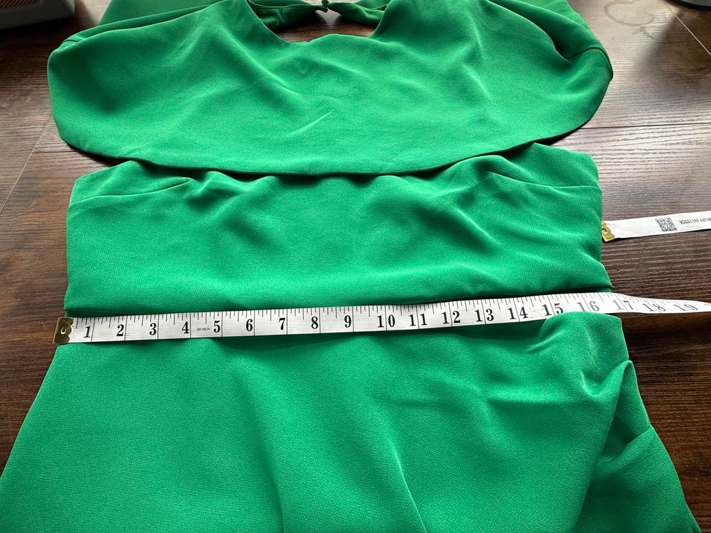 Boohoo Emerald Green Detachable Cape Midi Dress UK 16 BNWT Bodycon #126