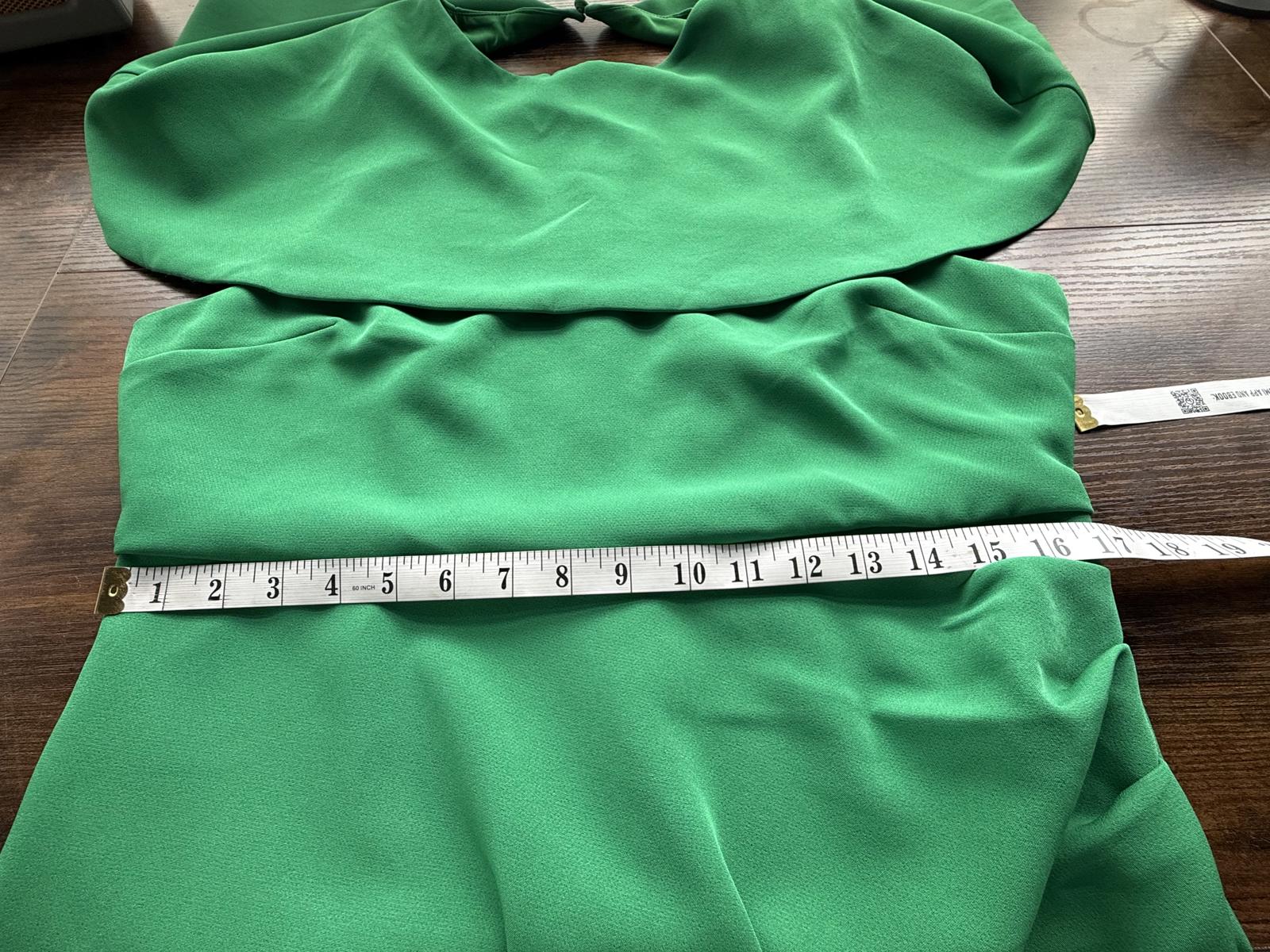 Boohoo Emerald Green Detachable Cape Midi Dress UK 16 BNWT Bodycon #126