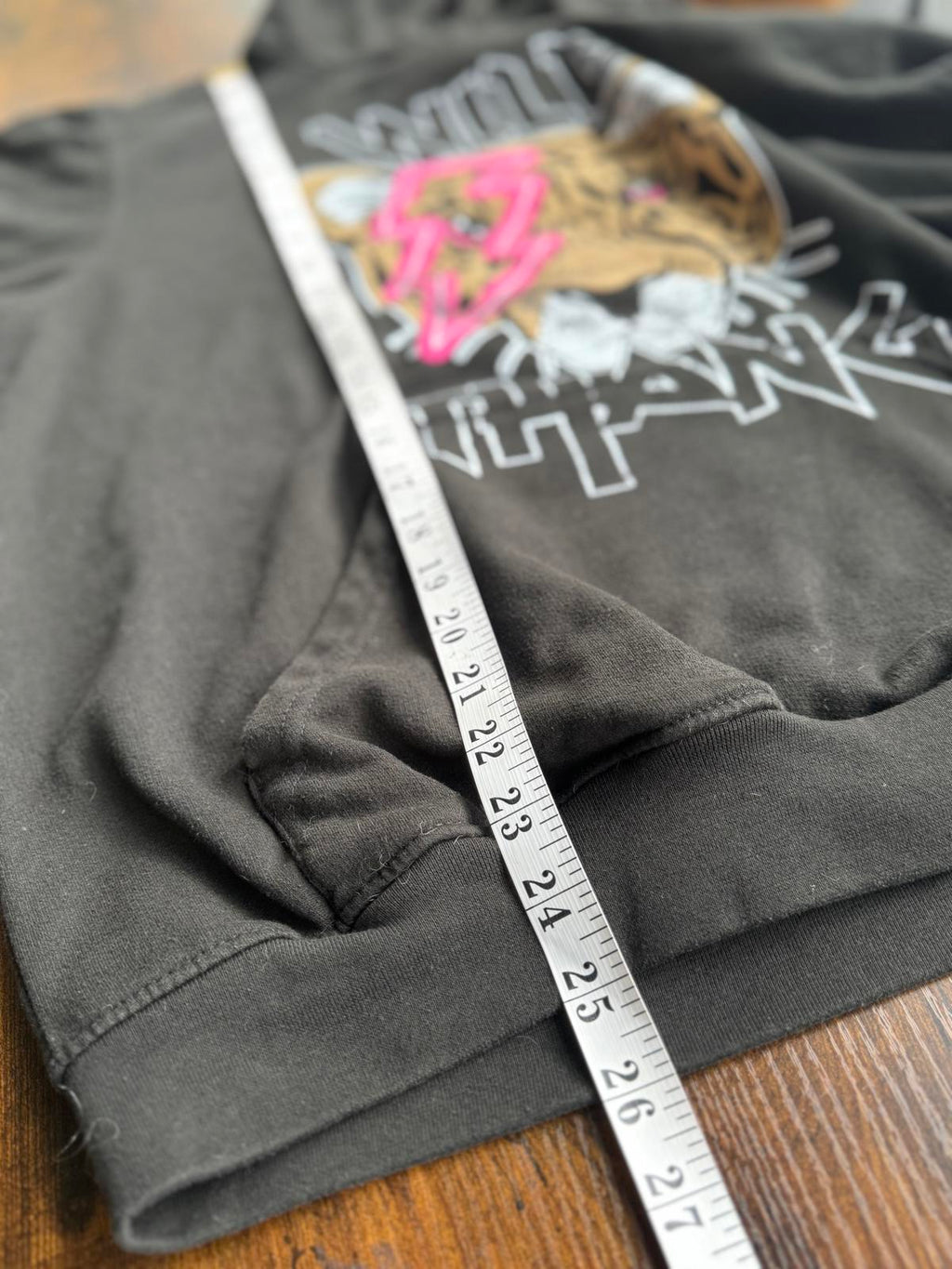 🐯 Wild Thang Black Graphic Hoodie Size 14-16