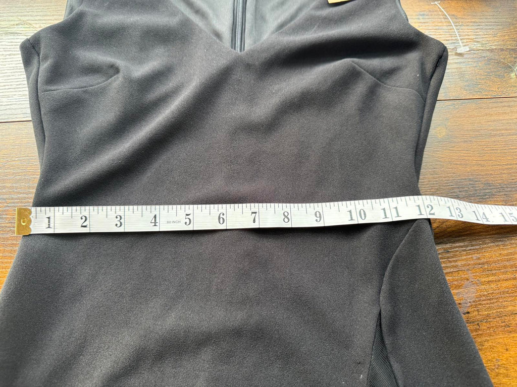 Elegant Black Sleeveless Maxi Dress & Sheer Side Split Read Info! UK 8-10 #194