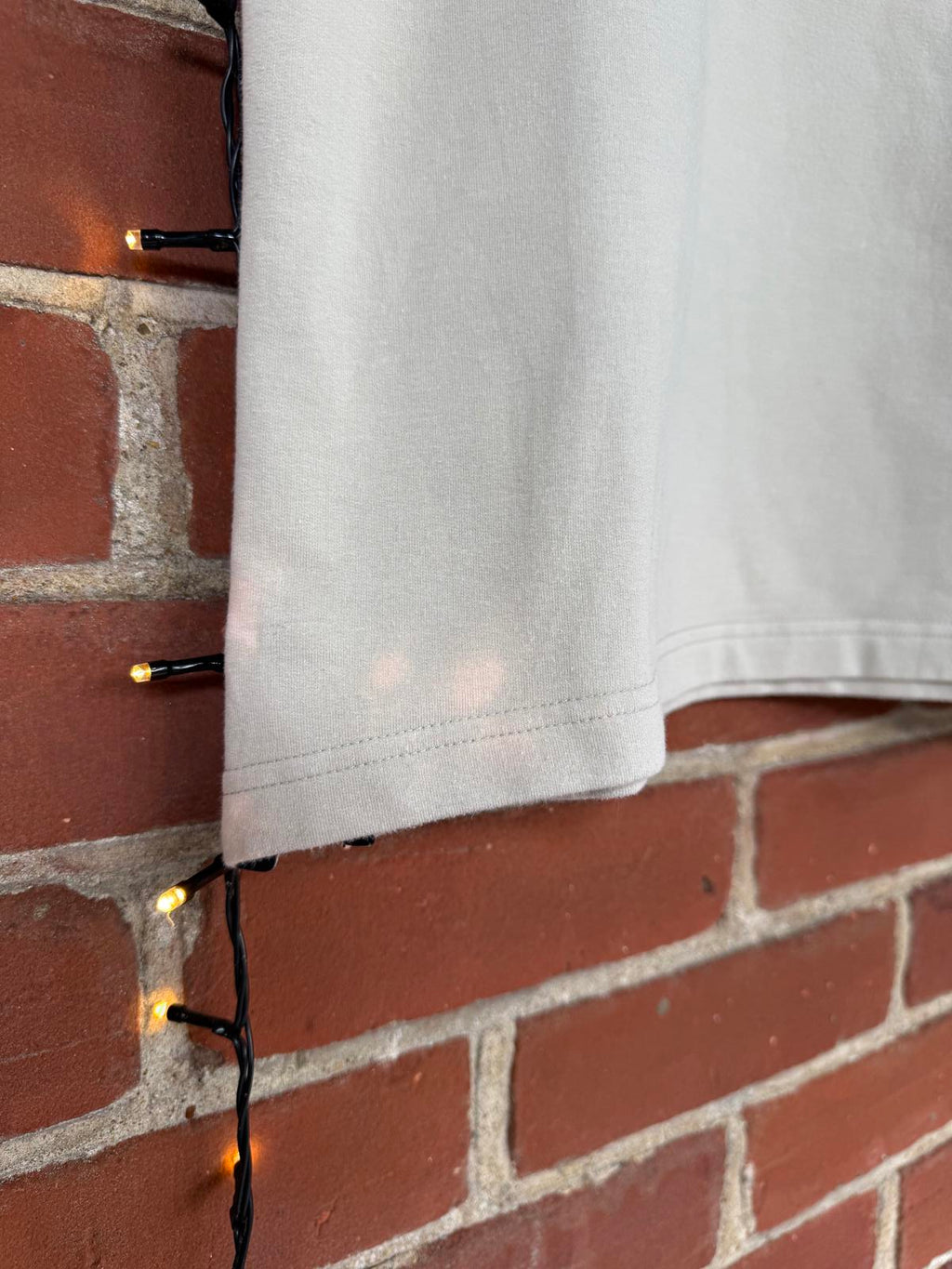 Timberland Polo Shirt Long Sleeve Beige Size L Vintage Y2K 90s NUM 44