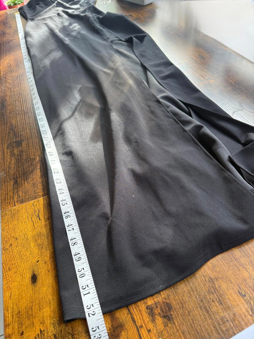 Elegant Black Sleeveless Maxi Dress & Sheer Side Split Read Info! UK 8-10 #194