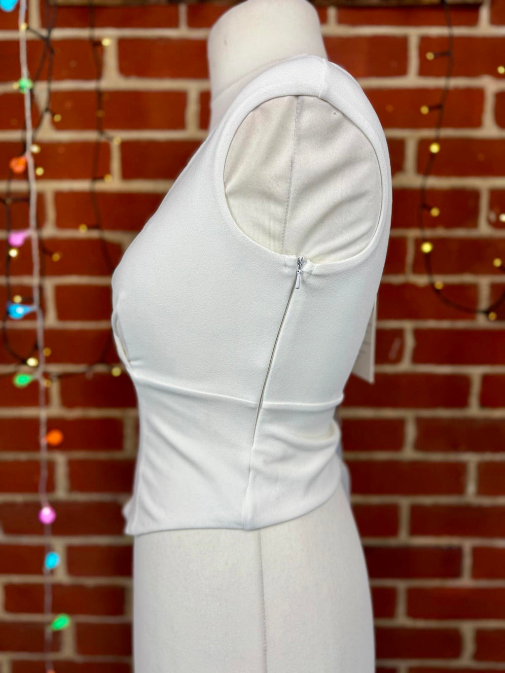 Goddiva London White Wrap Bustier Top UK 10 / US 6 – BNWT                   .292