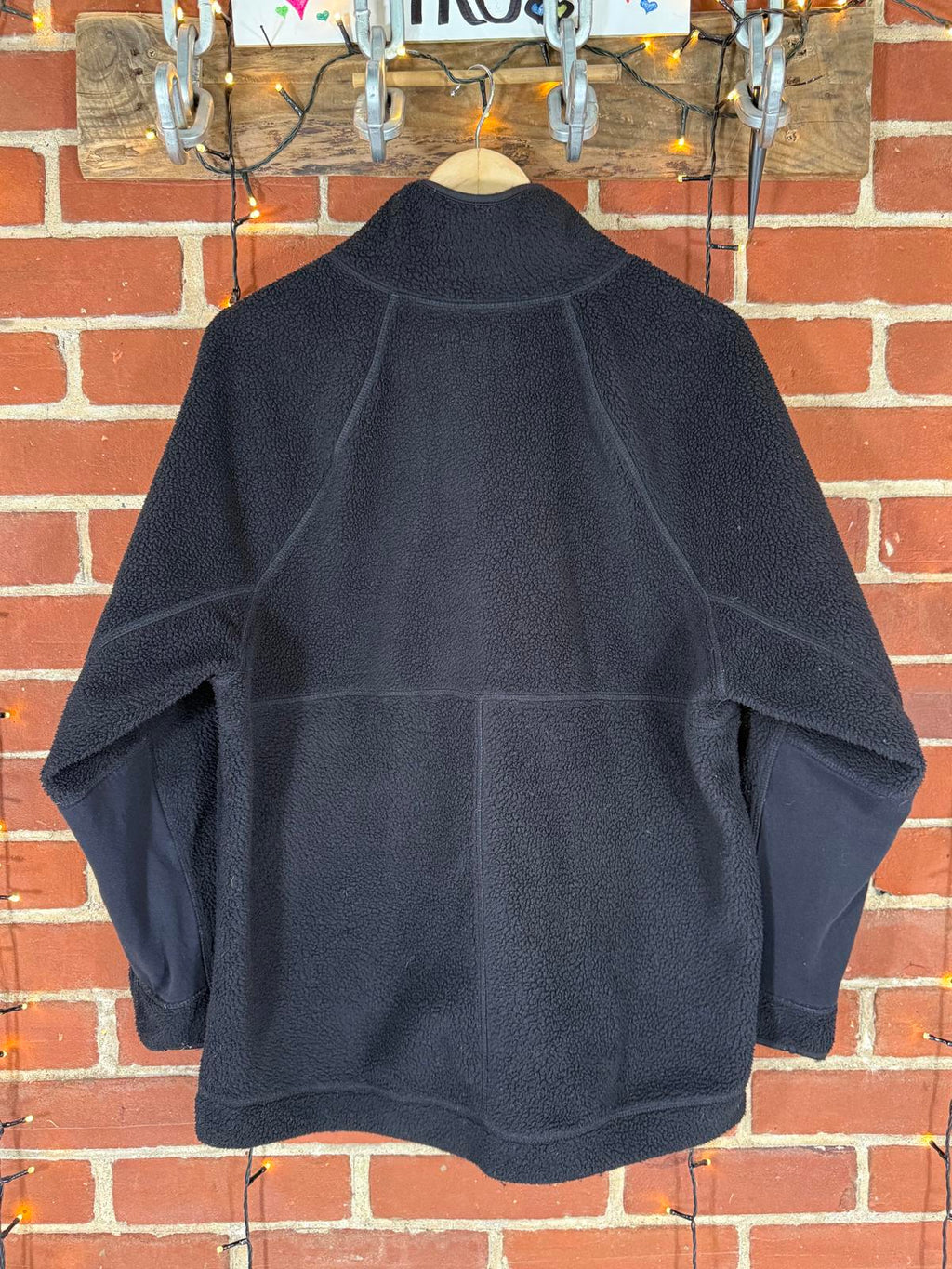 🖤 NEXT Elements Collection Black Sherpa Fleece|  UK 14-16 - US 10-12        N69