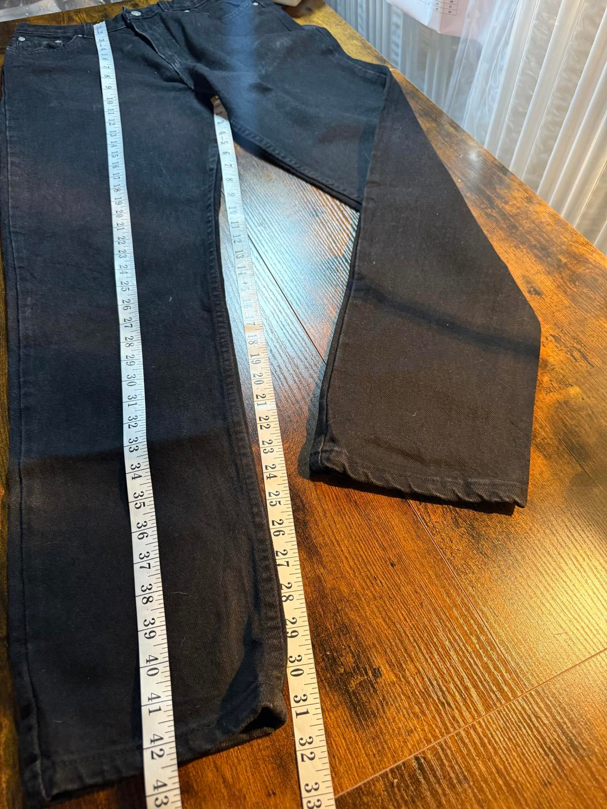 Vintage Faded Glory Classic Straight Black Jeans – US 10 / UK 12