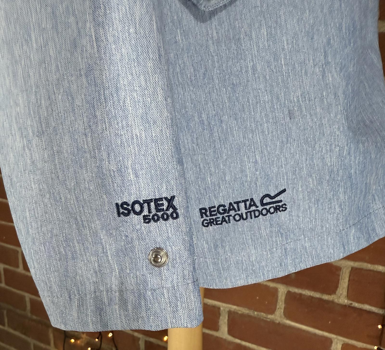 Regatta Great Outdoors Blue Waterproof Isotex Hooded Jacket – UK 16 - Read Info!