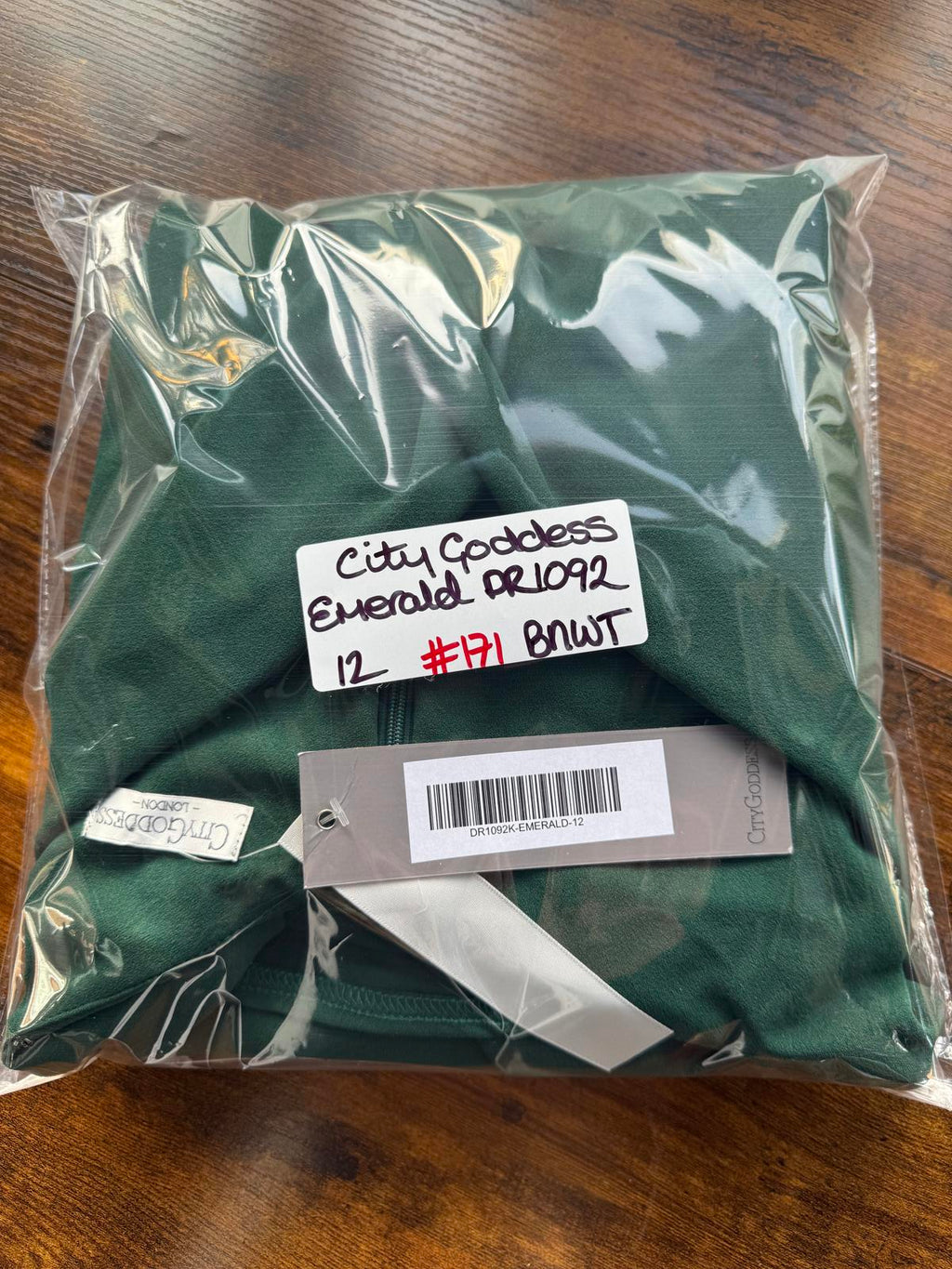 City Goddess Emerald Green Maxi Dress UK 12 BNWT Elegant Evening Gown