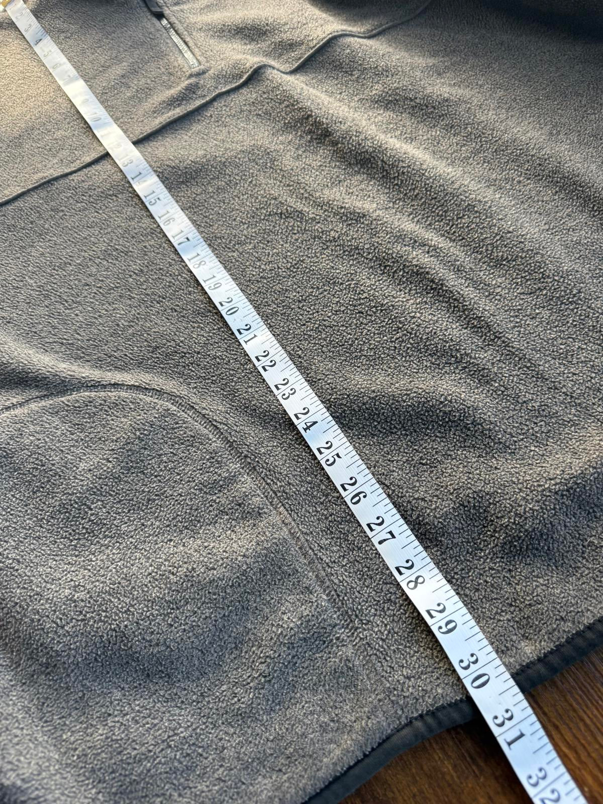 George Men’s Fleece Jumper XL (46–48” Chest) Grey Quarter Zip Pullover #43