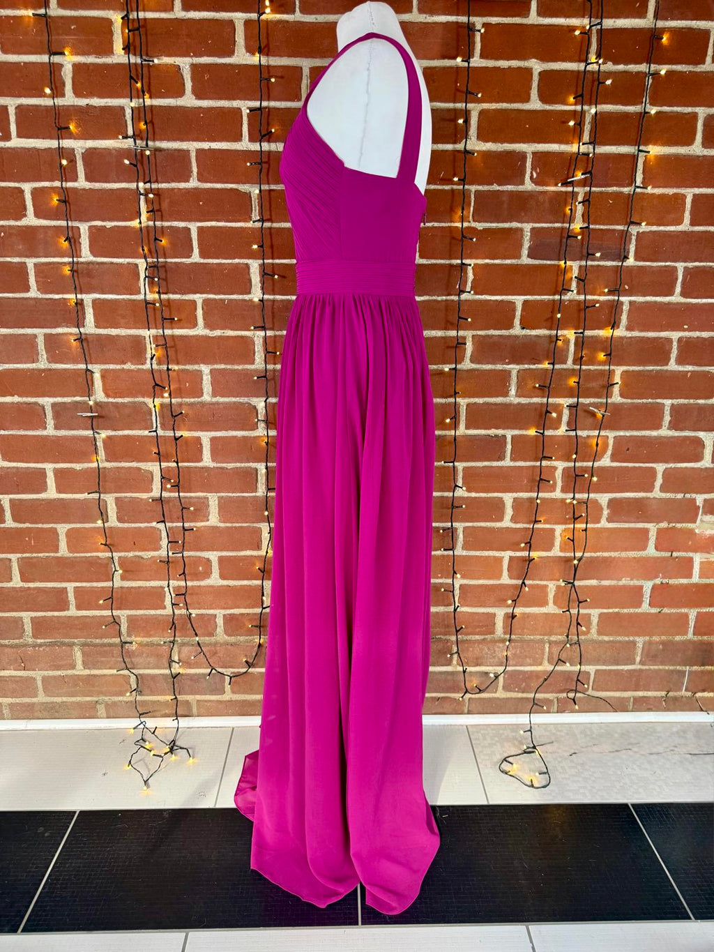 Goddiva London Magenta Halter Maxi Dress – UK 10 Read info!