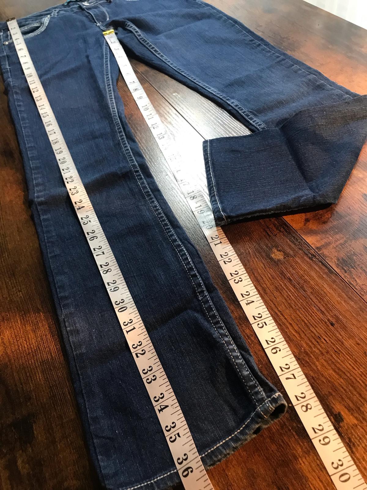 Levi’s Skinny Jeans Dark Blue Denim US  Teen 14 Reg / UK 8 Stud Diamante Pocket