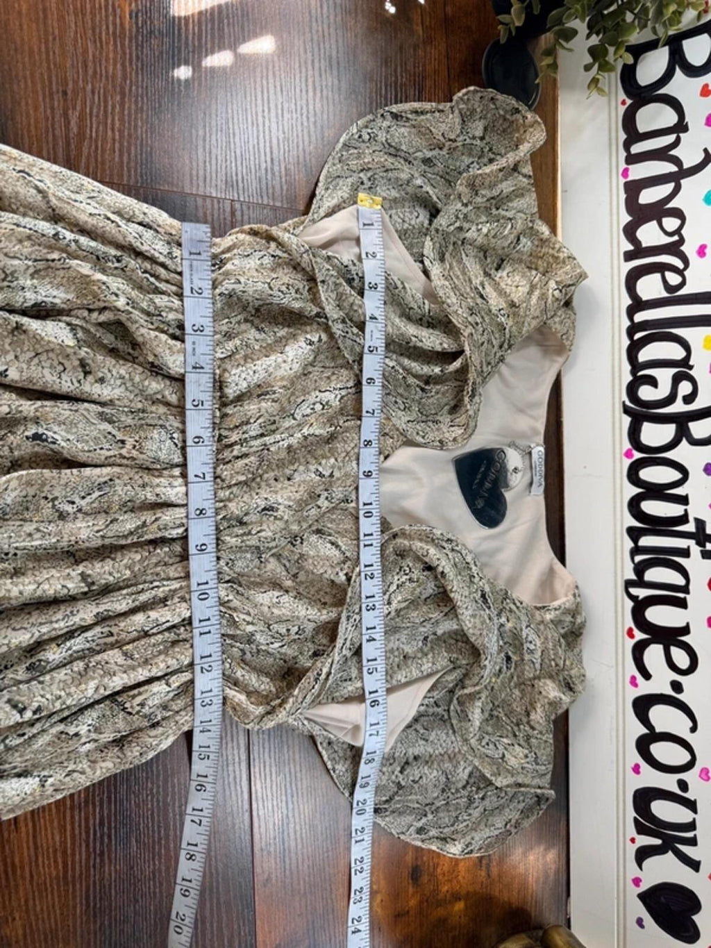 BNWT Goddiva Metallic Snake Print Maxi Dress UK10-12 Gold