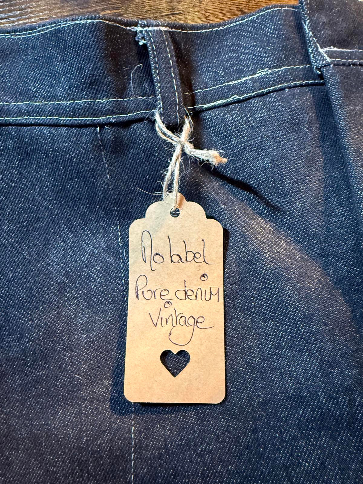 Vintage Pure Denim Workwear Tapered Jeans – UK 10 / US 6 (No Label)