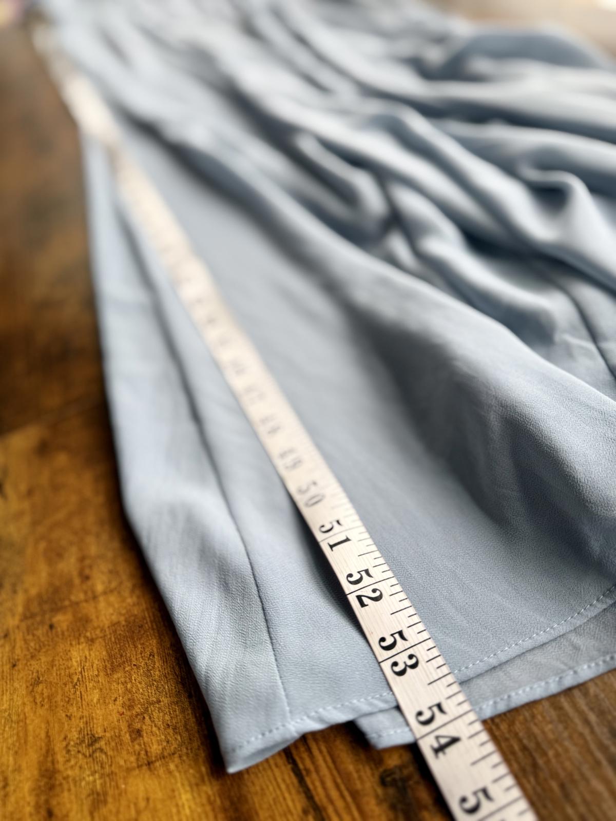 Goddiva Dusky Blue Off Shoulder Chiffon Maxi Dress UK 14 BNWT #127