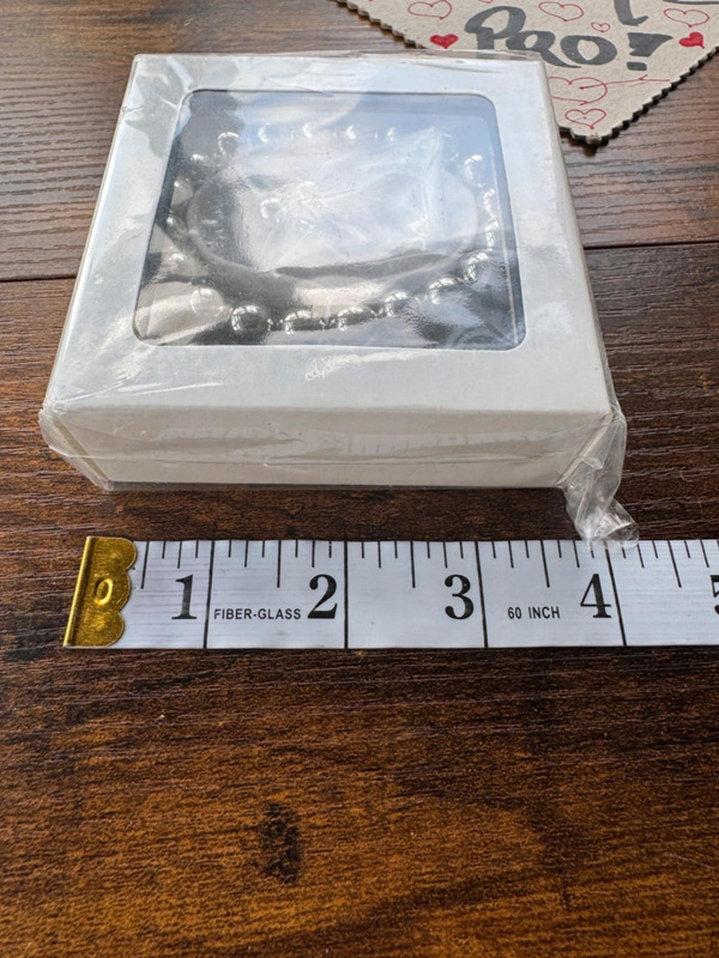 Carlo Gioielliere Silver Beaded Bracelet in Original Box