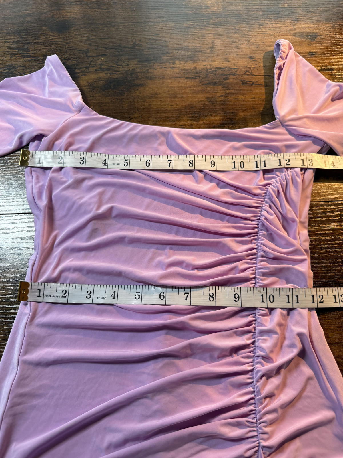 Goddiva London Lavender Ruched Bardot Maxi Dress UK 8 US 4 Evening  sku351