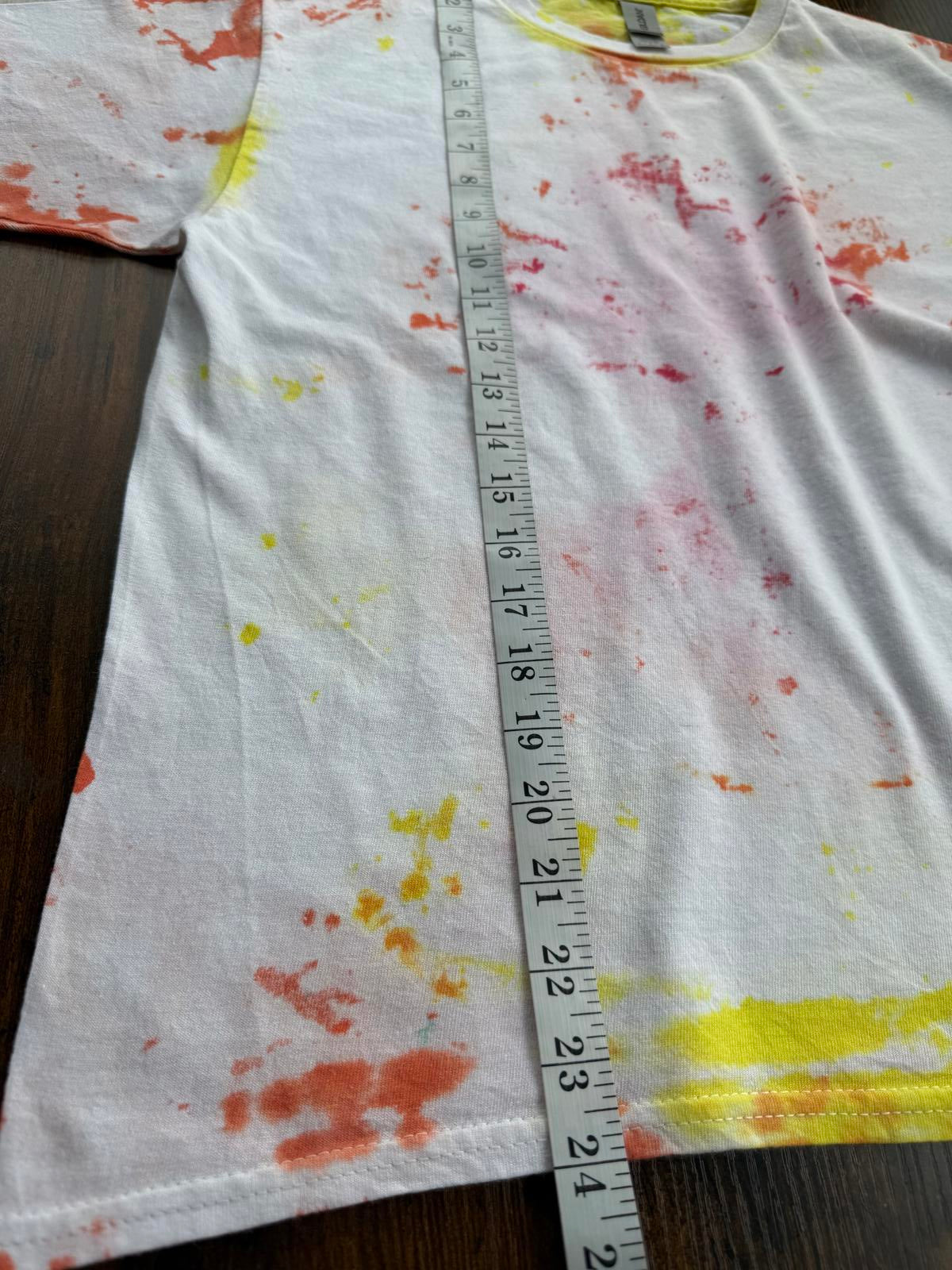 Colourful Tie-Dye T-Shirt - Unique Splash Design Medium Size