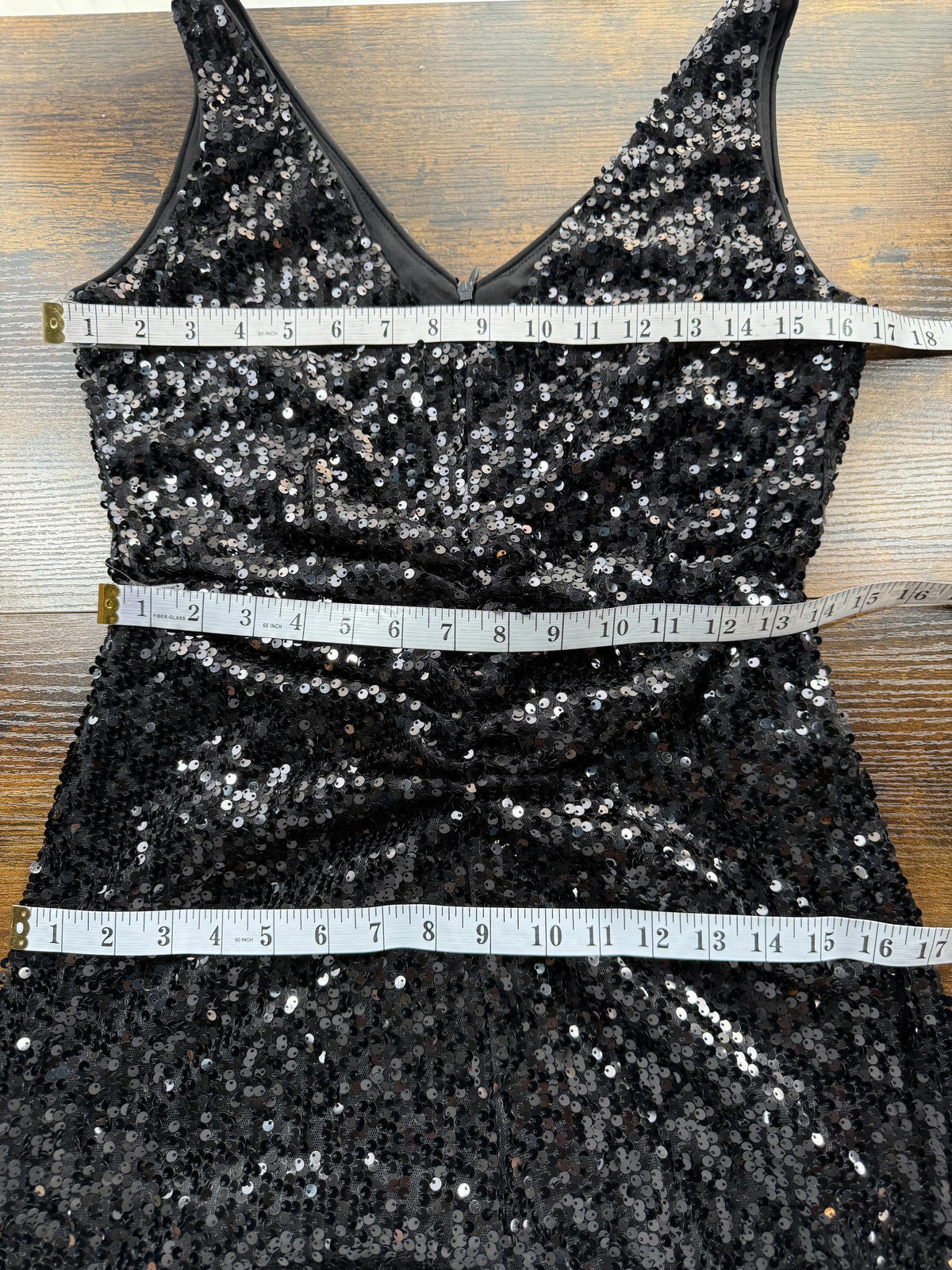 Wallis Black Sequin Maxi Dress UK 10 US 6 Elegant Evening Gown  sku393