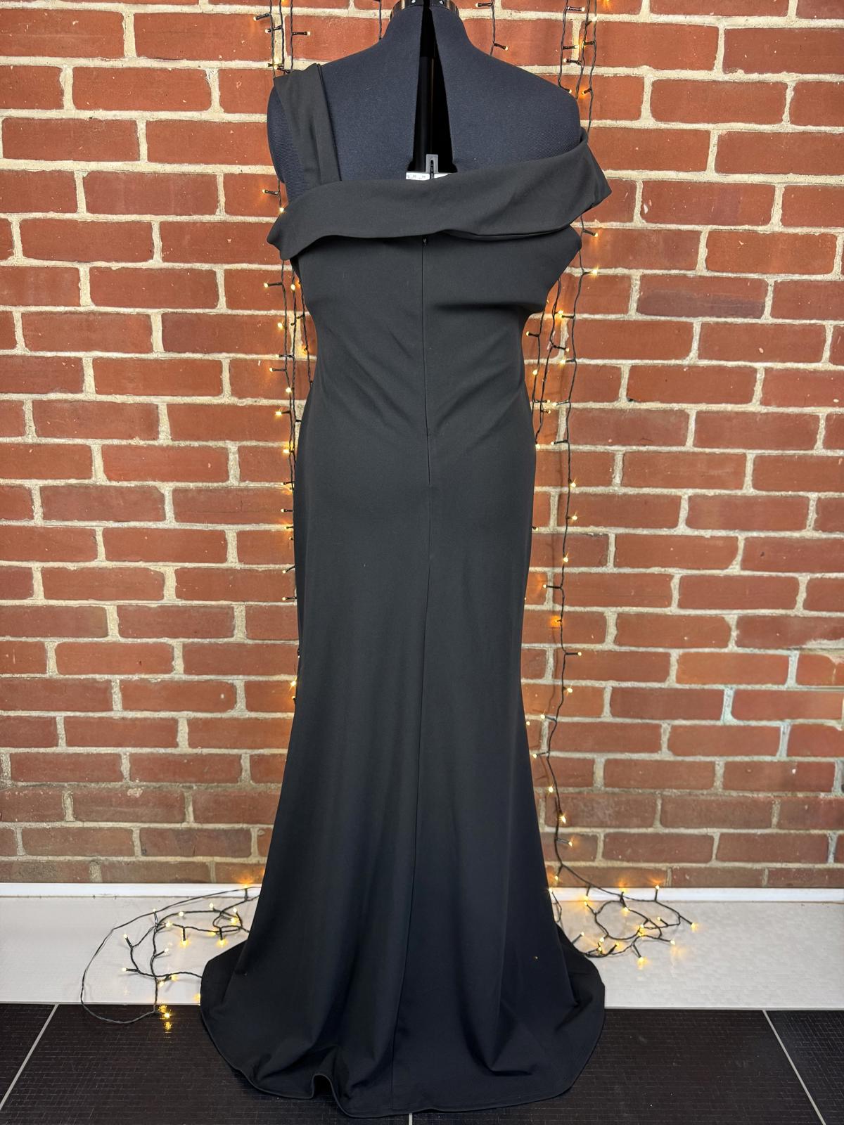 Goddiva Plus Black Off Shoulder Maxi Dress UK 22 BNWT           sku 40