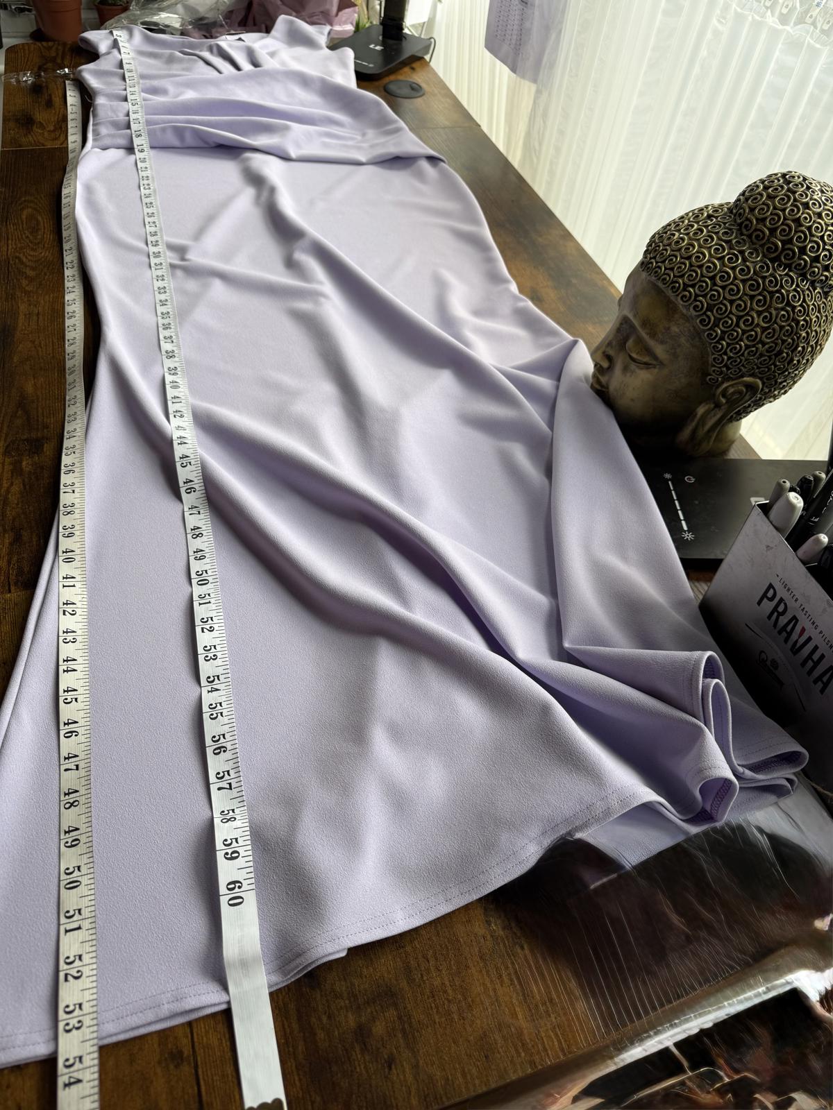 City Goddess London Lilac Maxi Dress UK 16 BNWT Elegant Wrap Gown sku 107