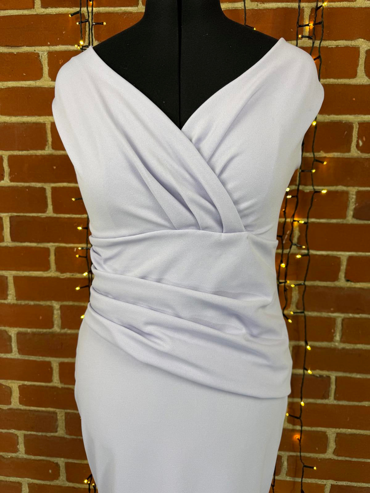 City Goddess London Lilac Maxi Dress UK 16 BNWT Elegant Wrap Gown sku 107