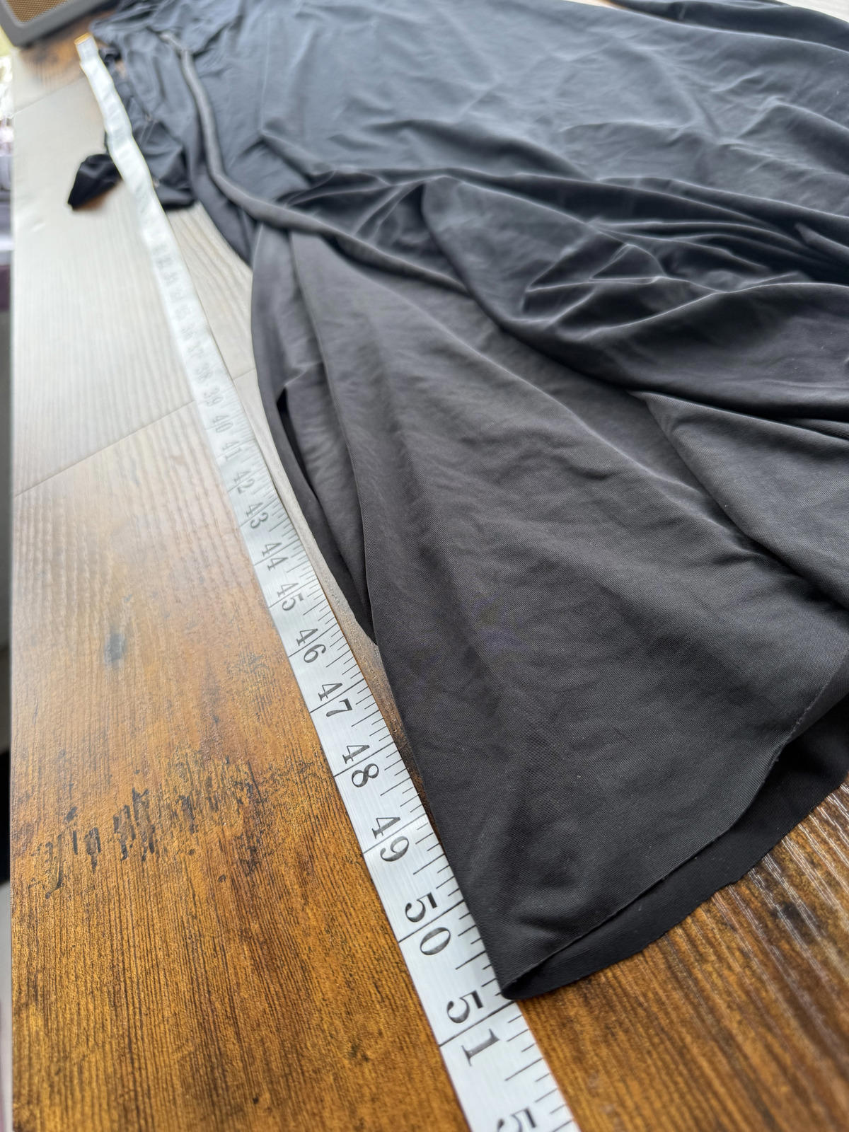 Black Wrap Maxi Dress Strappy V Neck Tie Waist Bodycon UK 6 Approx    sku001