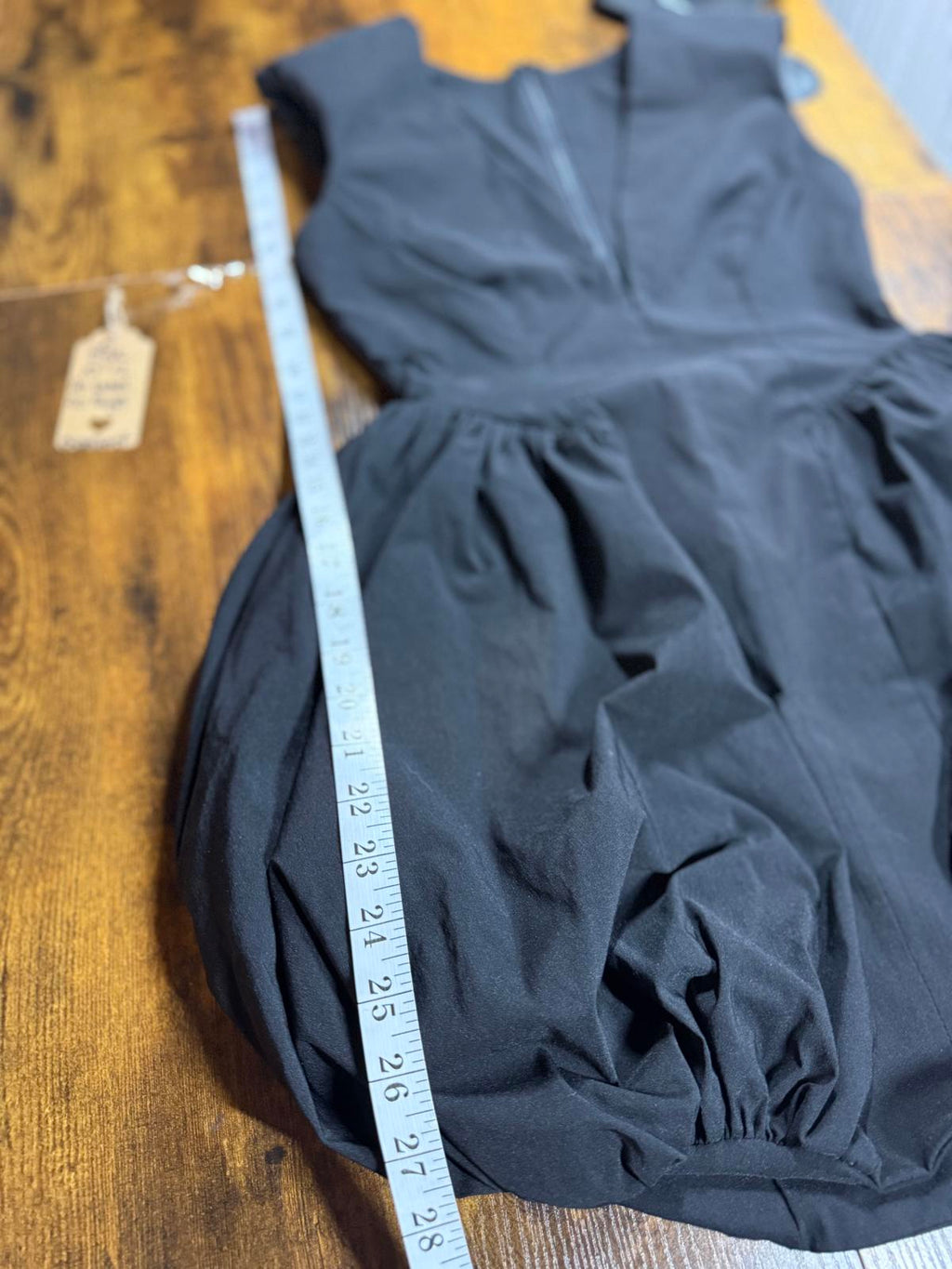 Black Bardot Corset Babydoll Mini Dress UK 10–12 / US 6–8 Sample sku 409