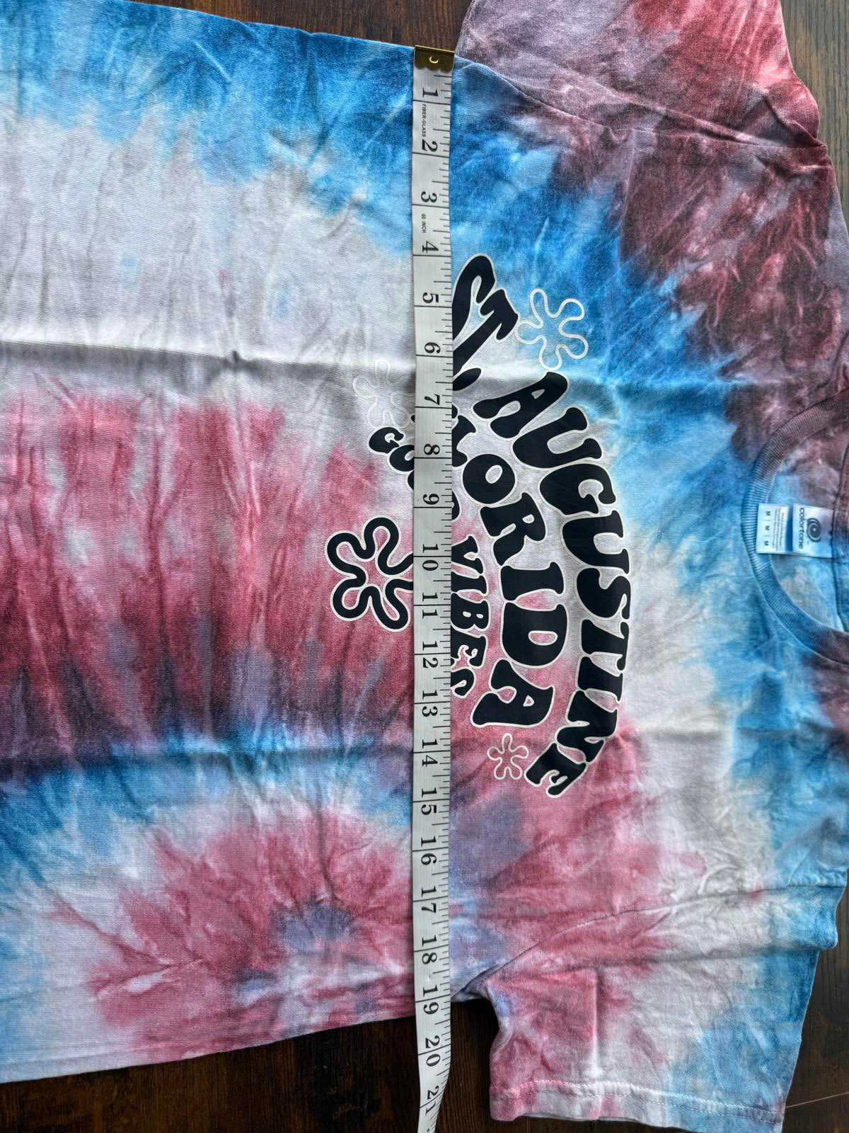 Vintage St. Augustine Tie-Dye T-Shirt - Good Vibes - Mens M