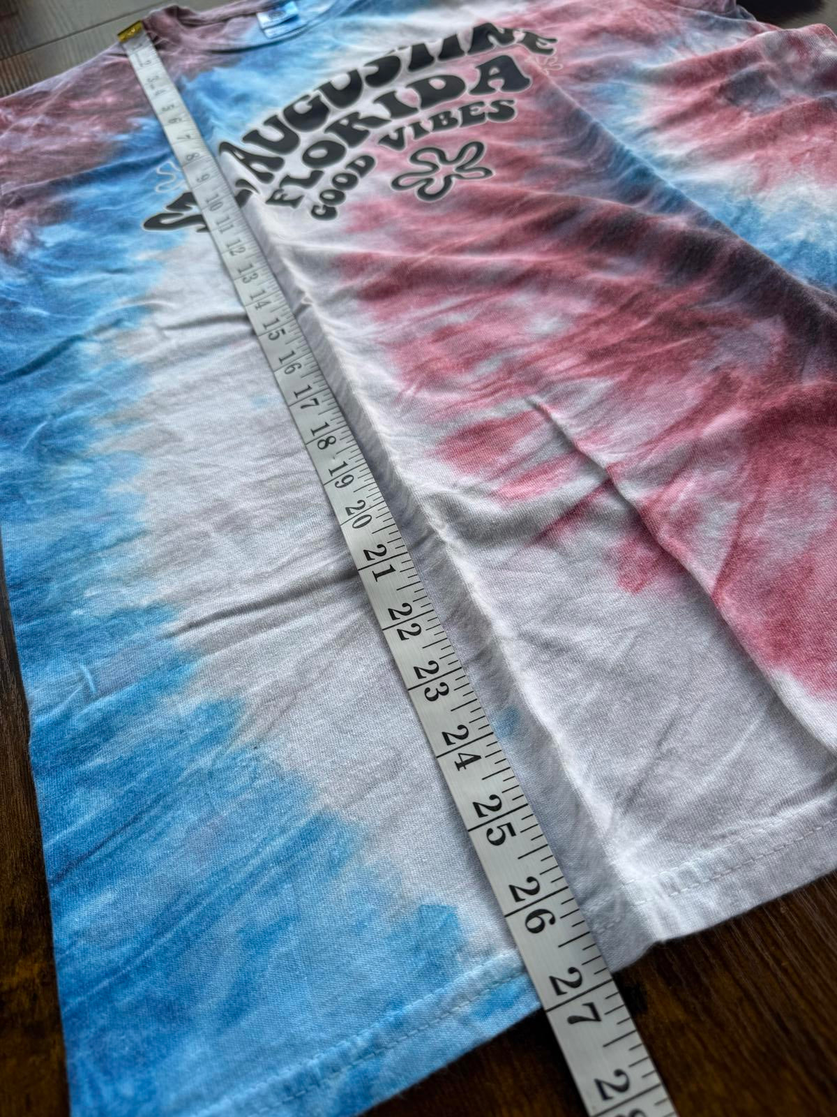 Vintage St. Augustine Tie-Dye T-Shirt - Good Vibes - Mens M