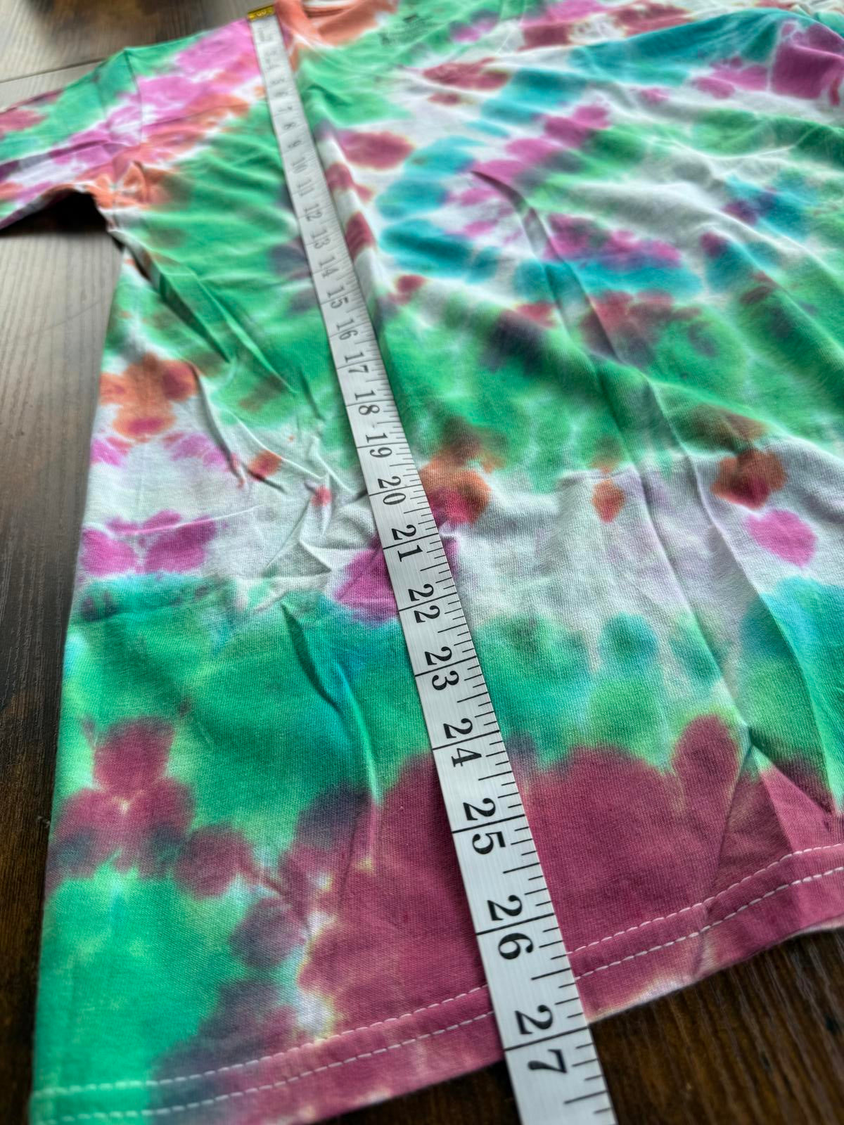 Colourful Tie-Dye V-Neck T-Shirt - Size 8-10