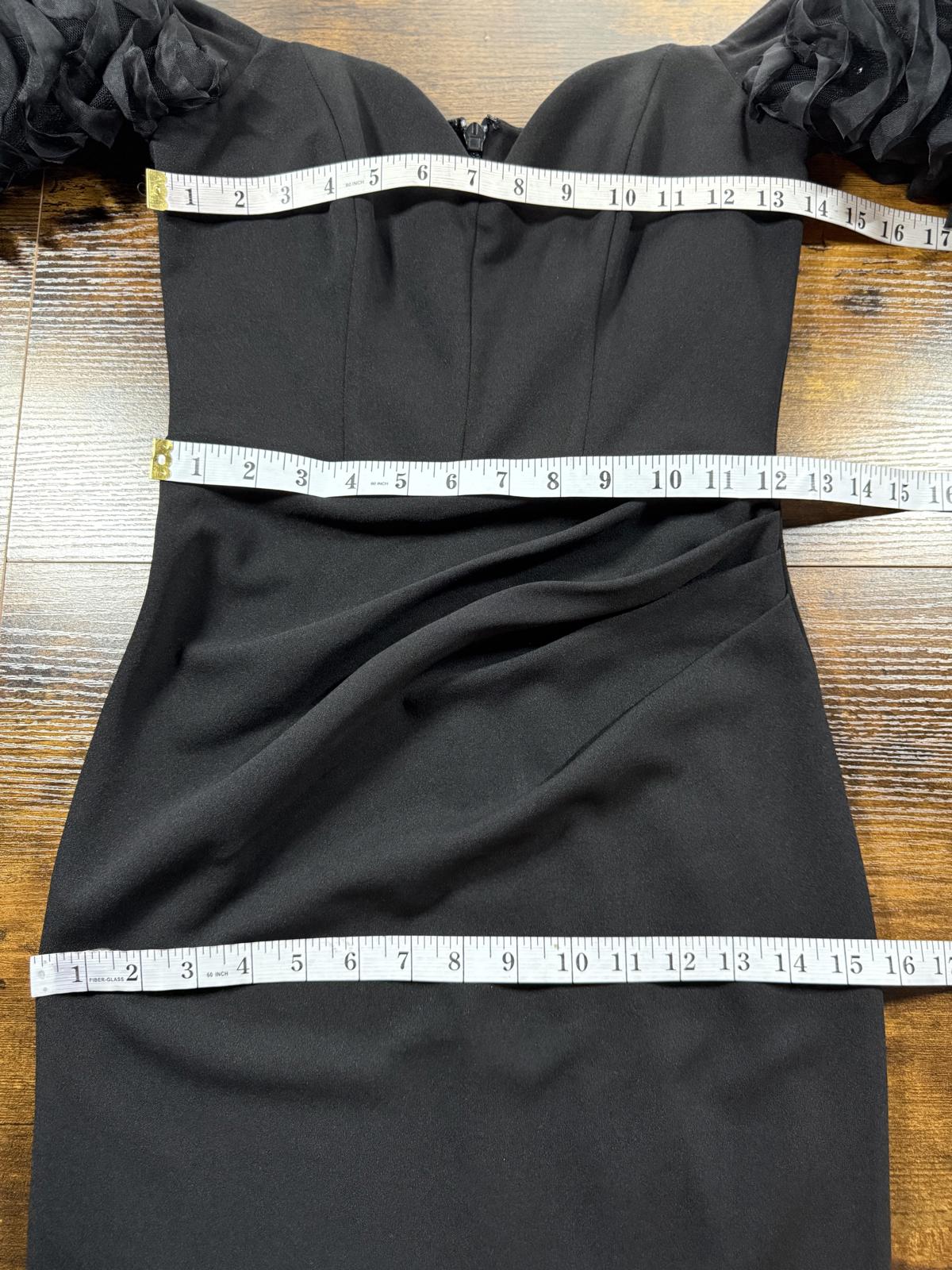 Goddiva Style Black Off Shoulder Puff Sleeve Maxi Dress UK 8 Formal   sku416