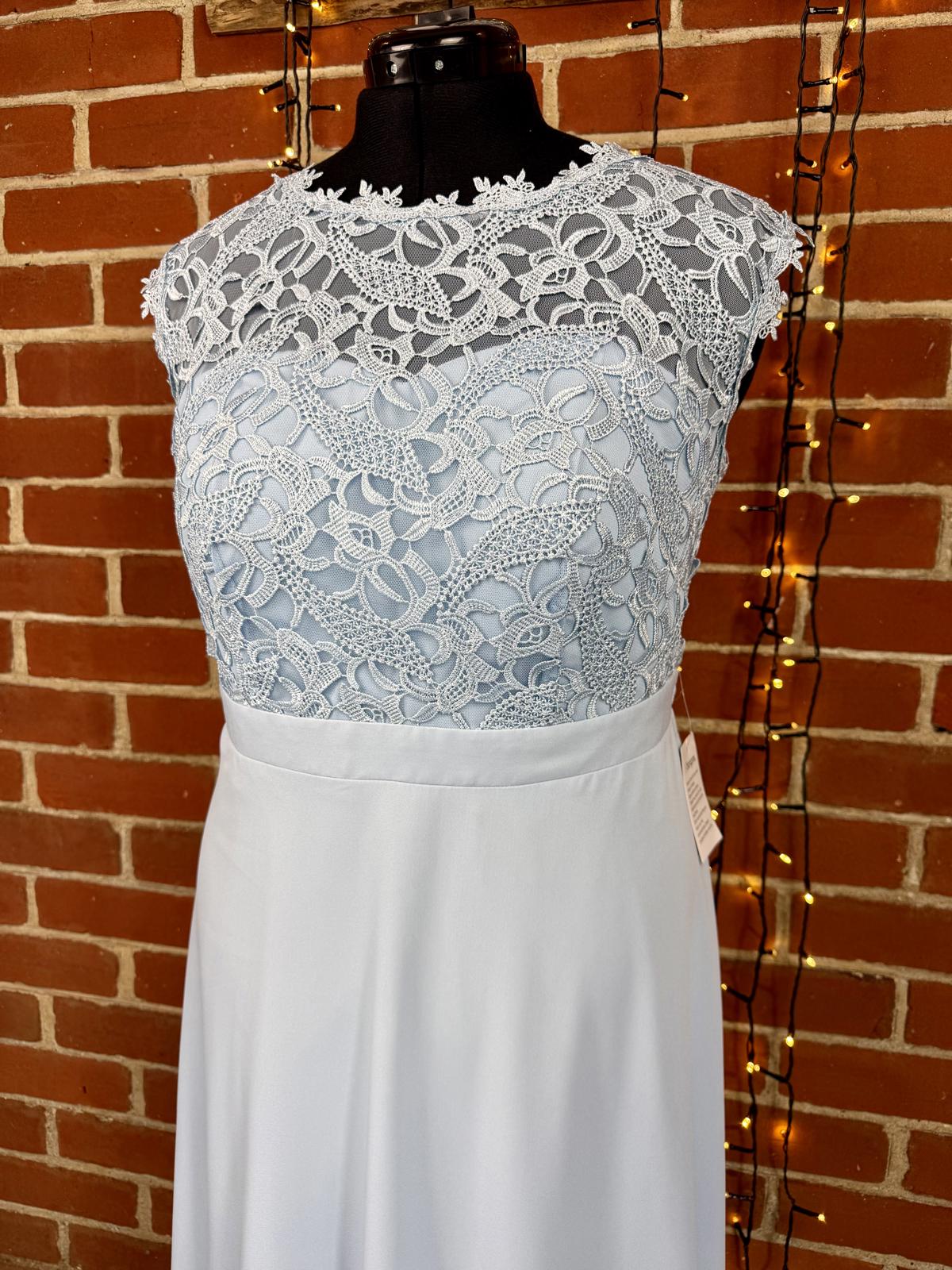 Bonprix Blue Lace Maxi Dress UK 20 US 14 Elegant Occasion Gown sku417