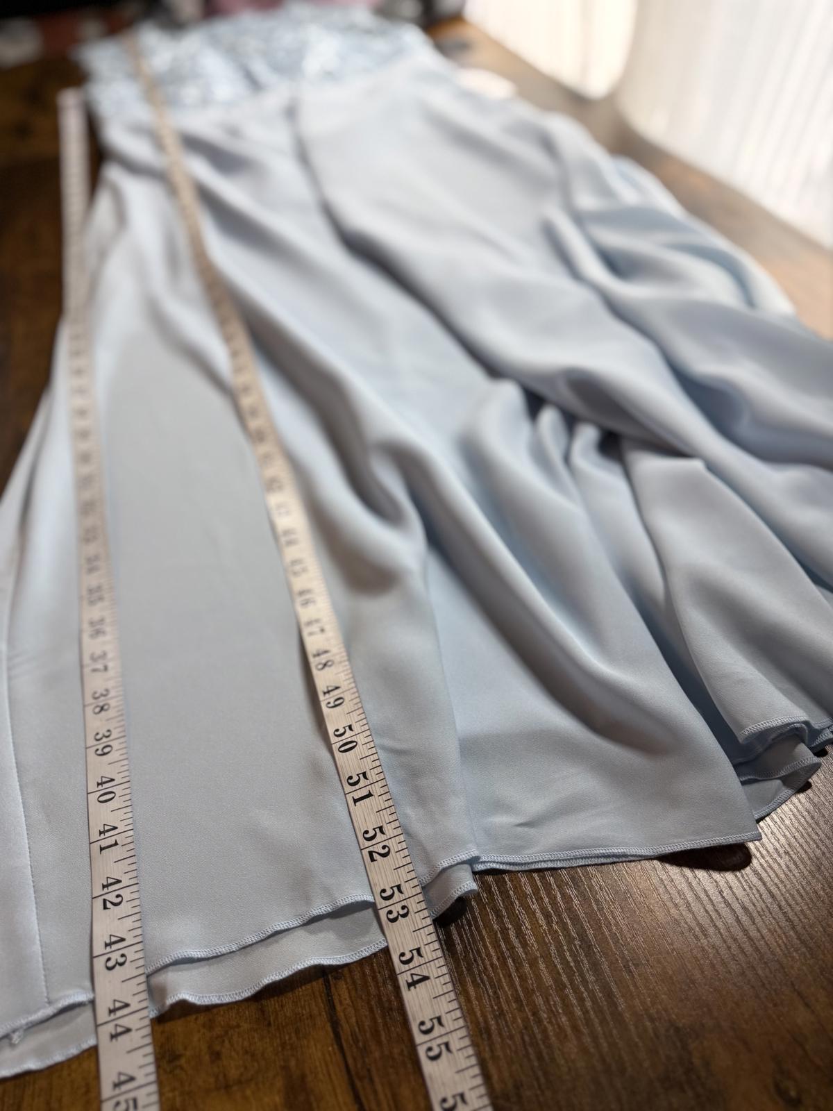 Bonprix Blue Lace Maxi Dress UK 20 US 14 Elegant Occasion Gown sku417