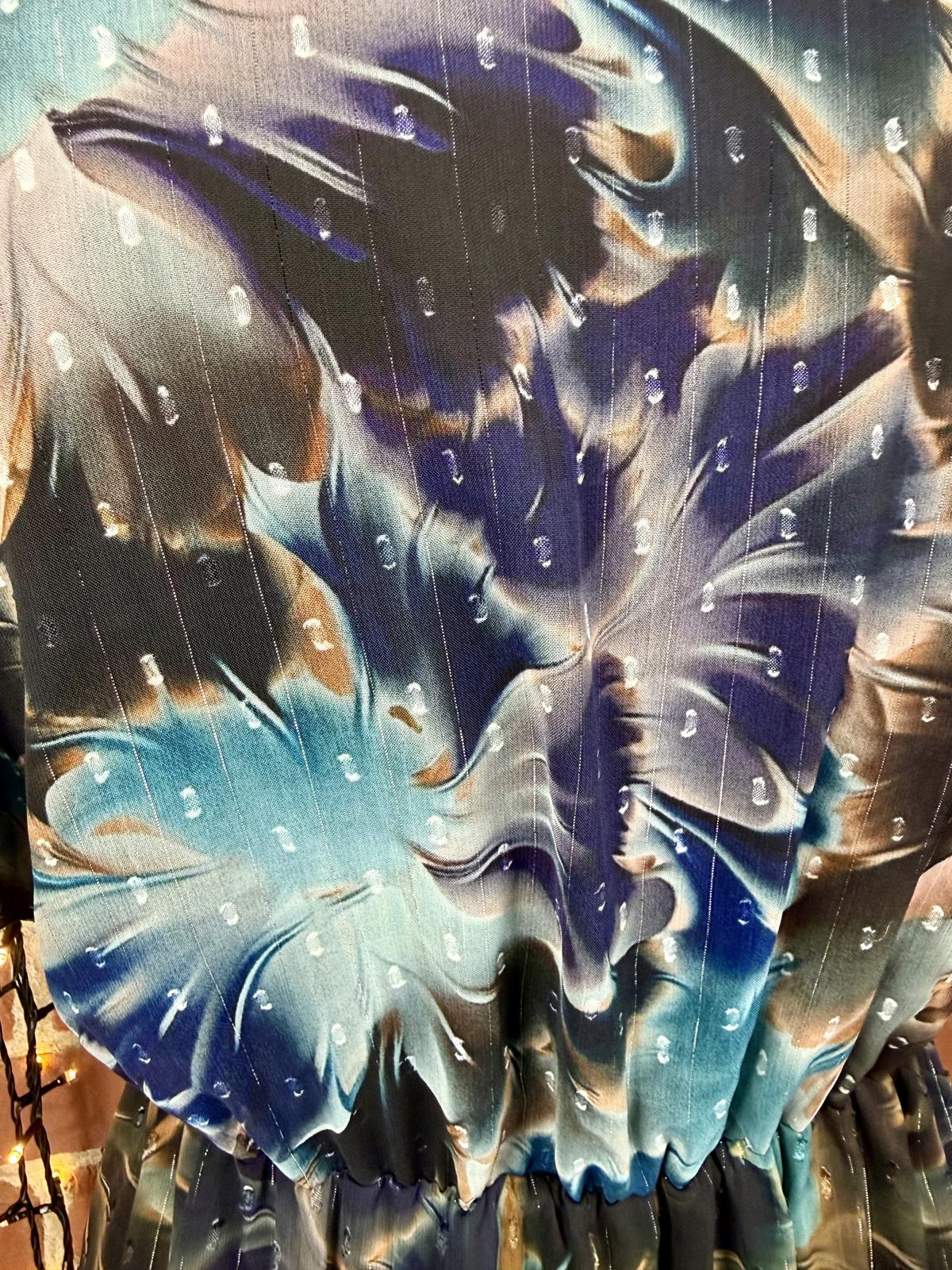 Boho Wrap Front Floral Maxi Dress UK 14–16 US 10–12 Floaty Occasion sku23