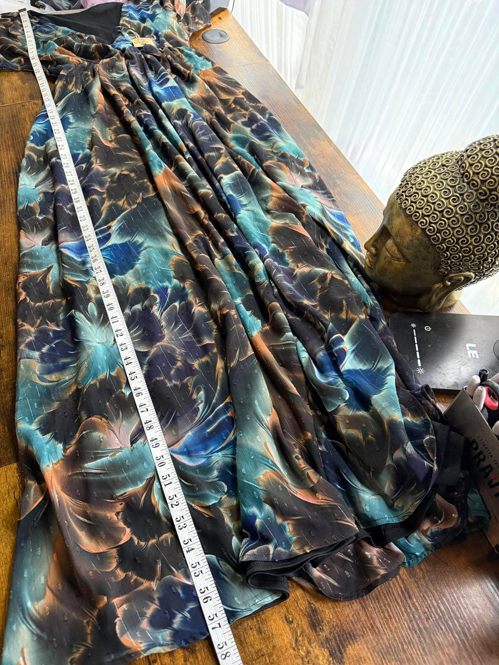 Boho Wrap Front Floral Maxi Dress UK 14–16 US 10–12 Floaty Occasion sku23