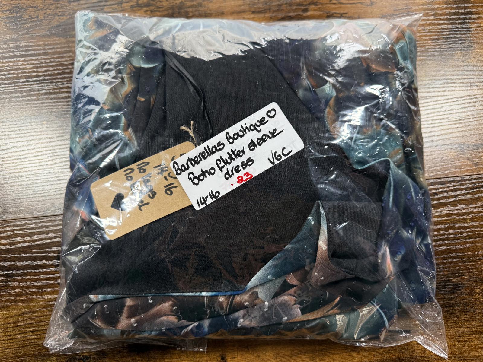 Boho Wrap Front Floral Maxi Dress UK 14–16 US 10–12 Floaty Occasion sku23