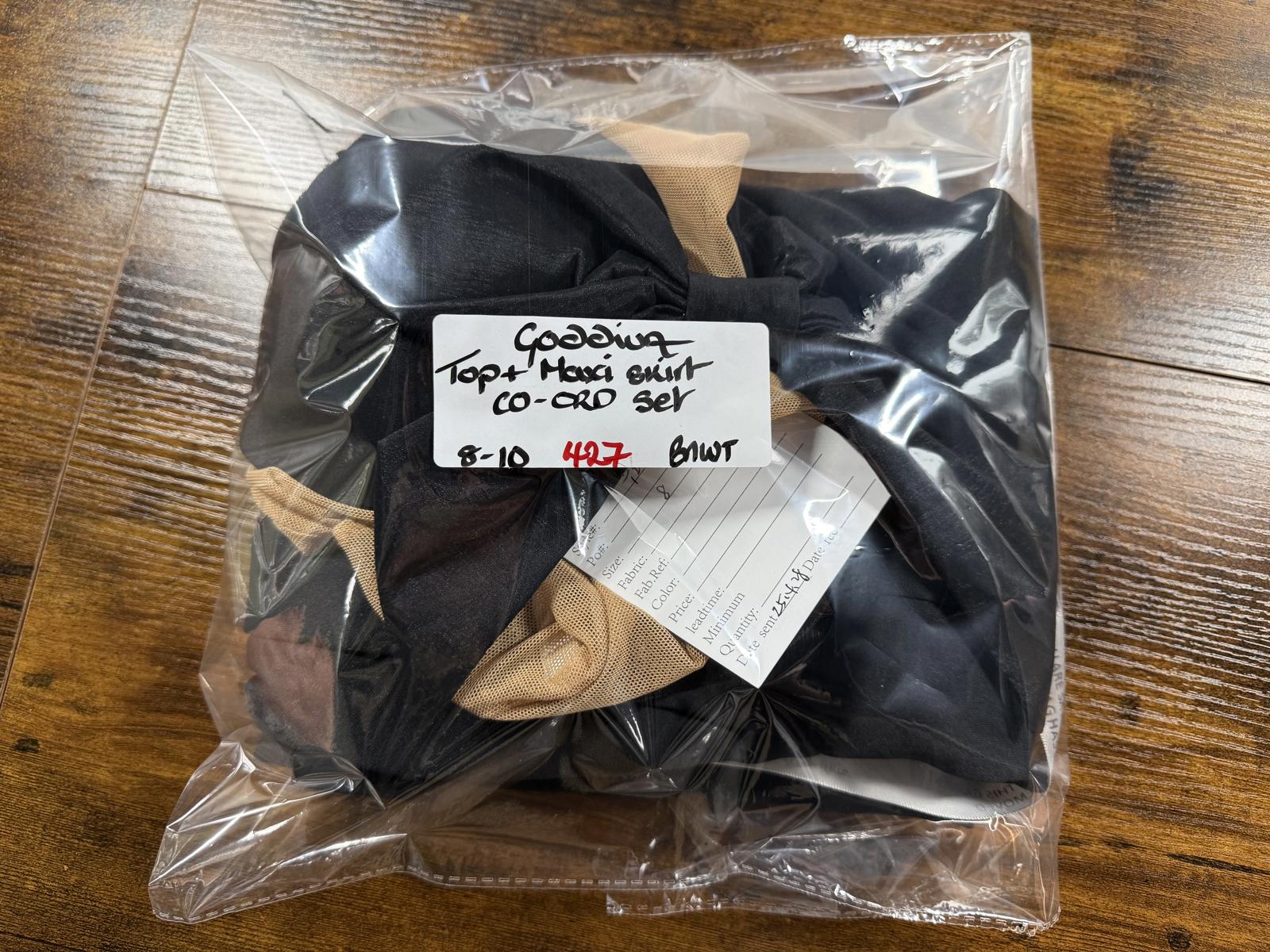 Sheer Mesh Bow Bust Crop Top Nude Black UK 6-8 US 2-4 BNWT  sku427