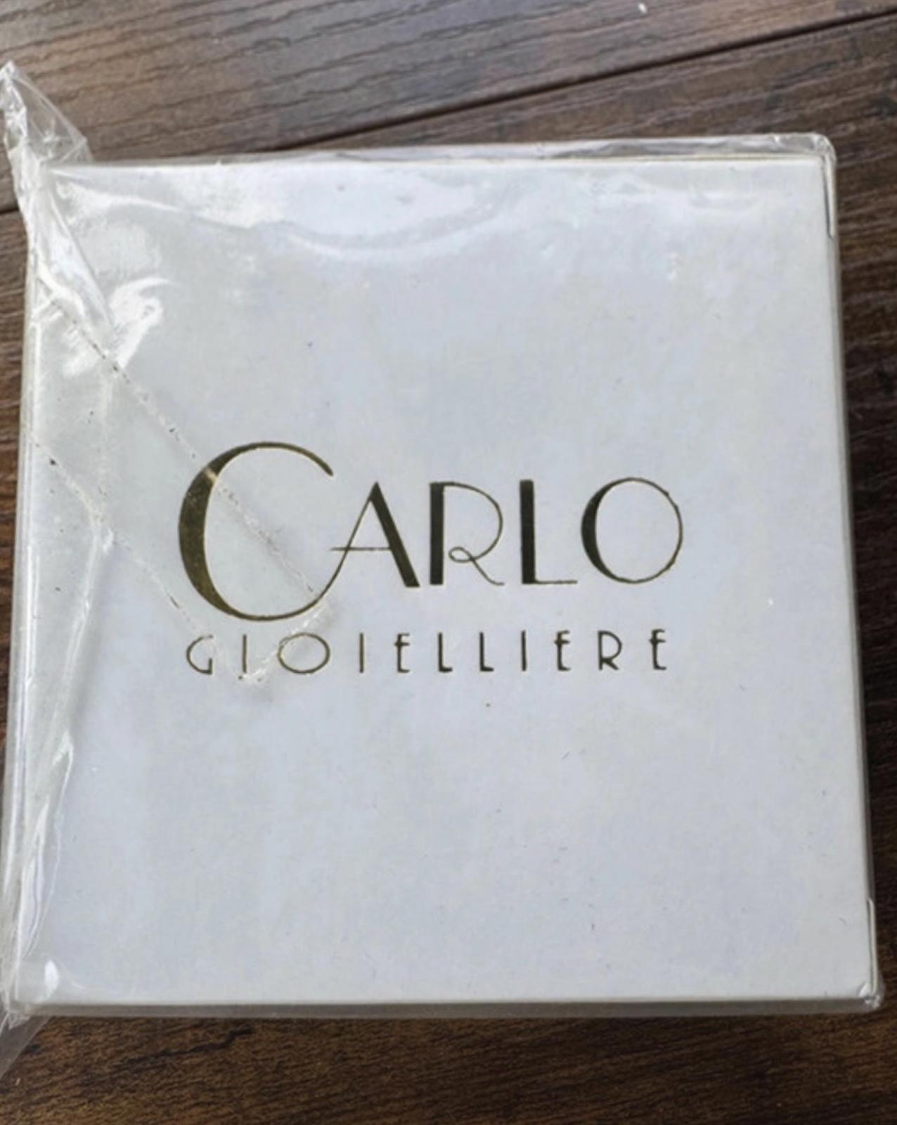 Carlo Gioielliere Silver Tone Bead Jewellery Set Bracelet Earrings
