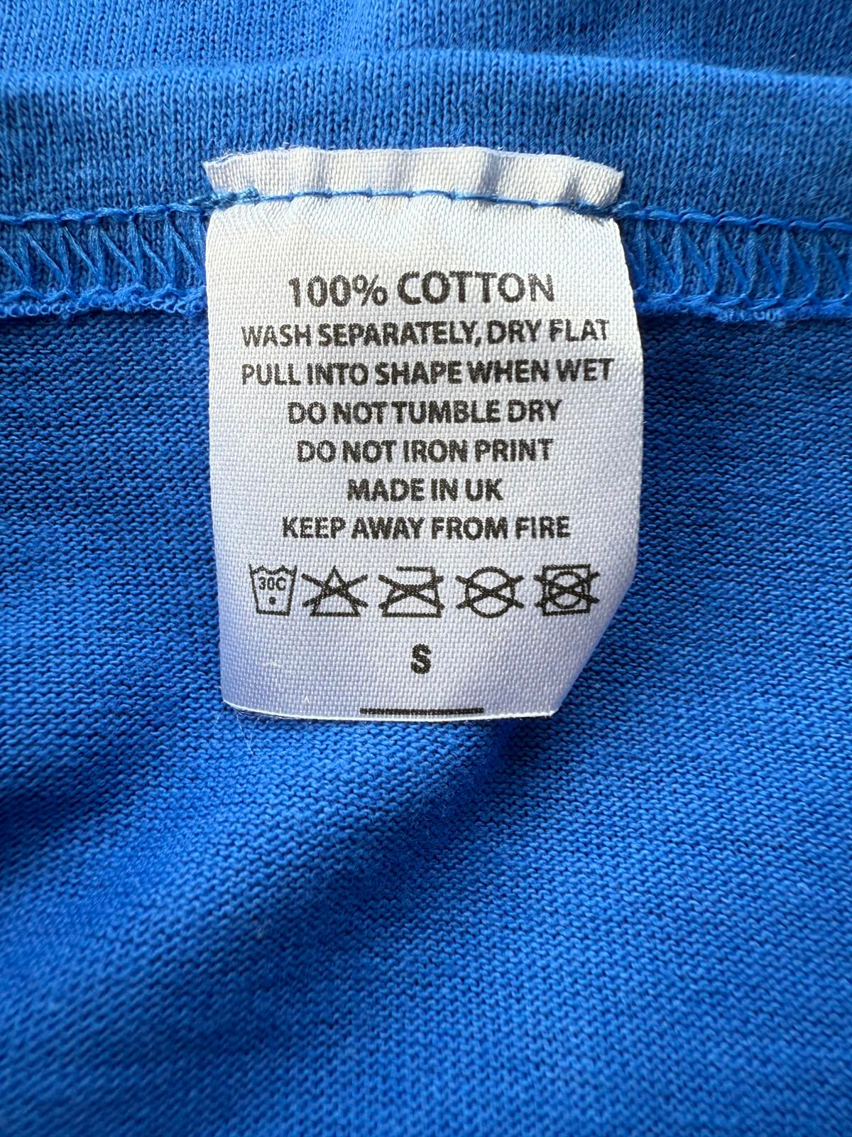 Vintage Style Tattoo Clothing Blue T-Shirt - Size 10