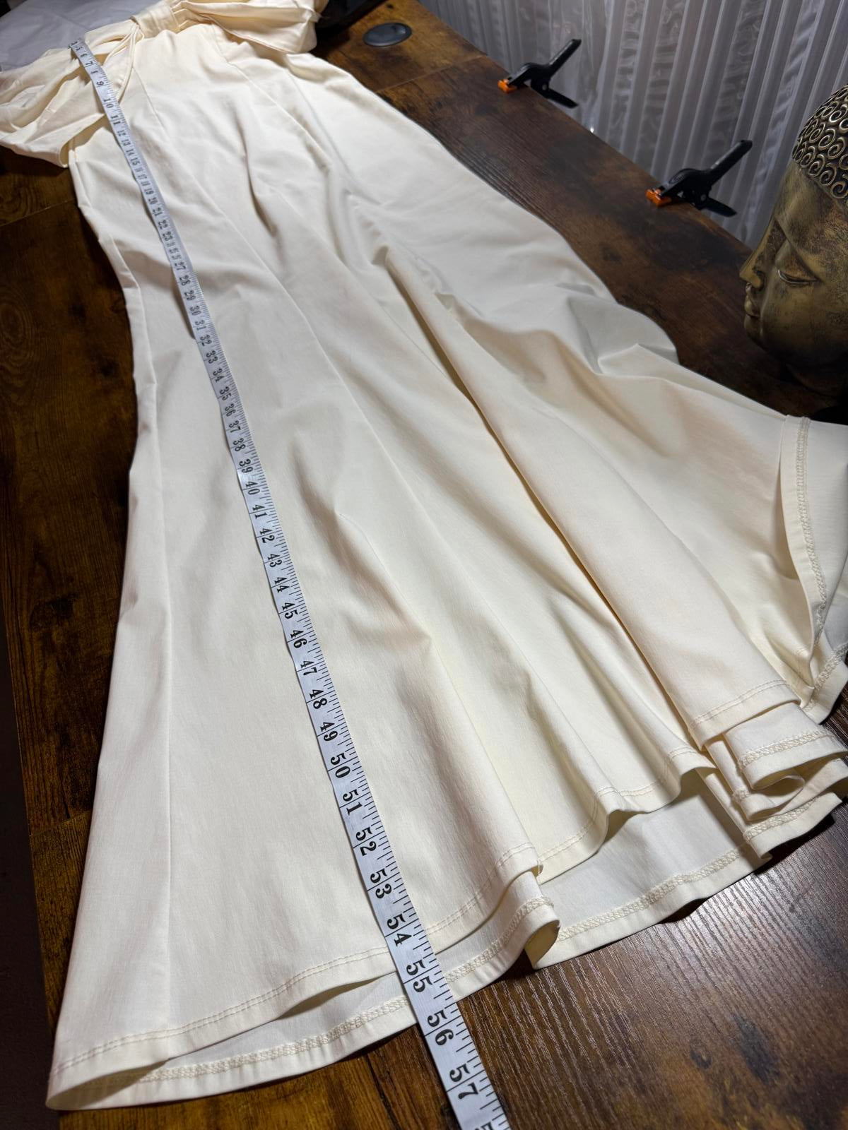 Goddiva London Cream Strapless Bow Maxi Dress BNWT UK 8–12 Bridal sku454