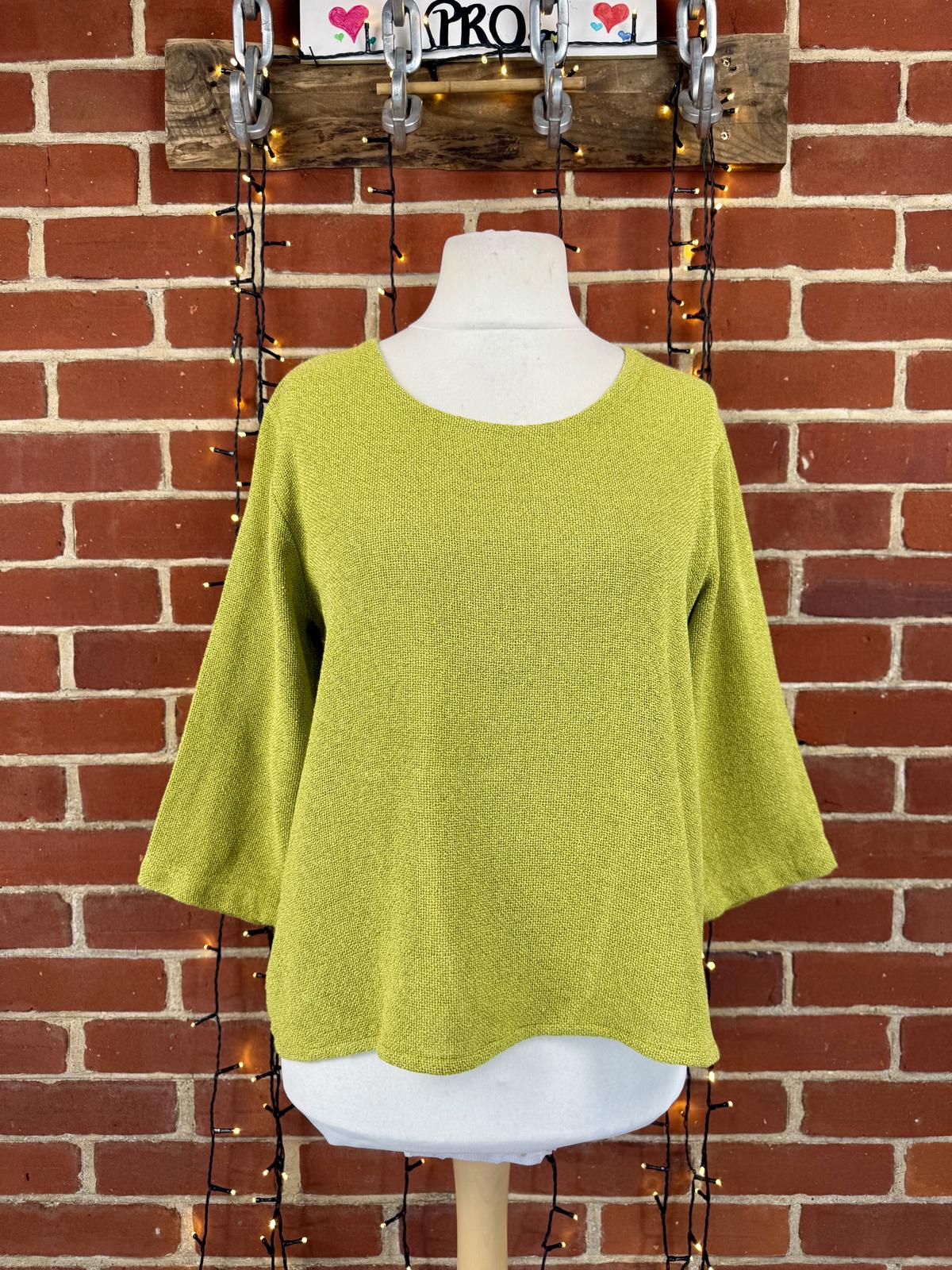 MASAI Lime Textured Oversized Cotton Blend Top UK 14–18 Relaxed Fit  sku461