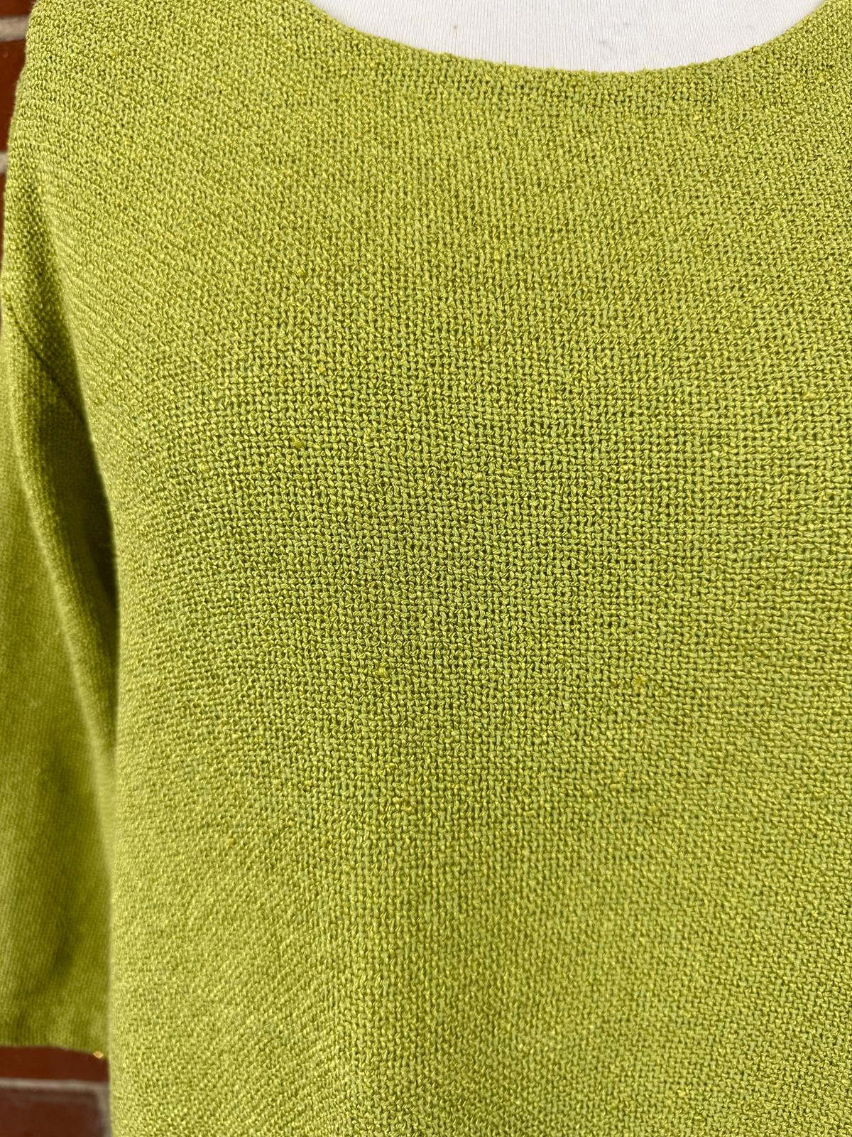 MASAI Lime Textured Oversized Cotton Blend Top UK 14–18 Relaxed Fit  sku461