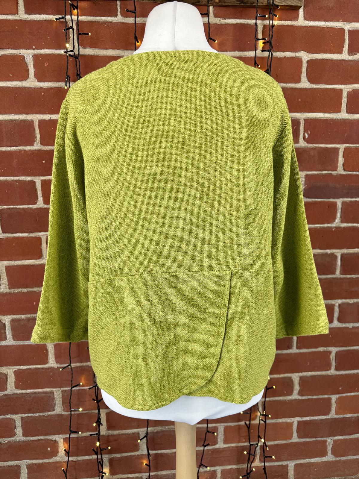 MASAI Lime Textured Oversized Cotton Blend Top UK 14–18 Relaxed Fit  sku461