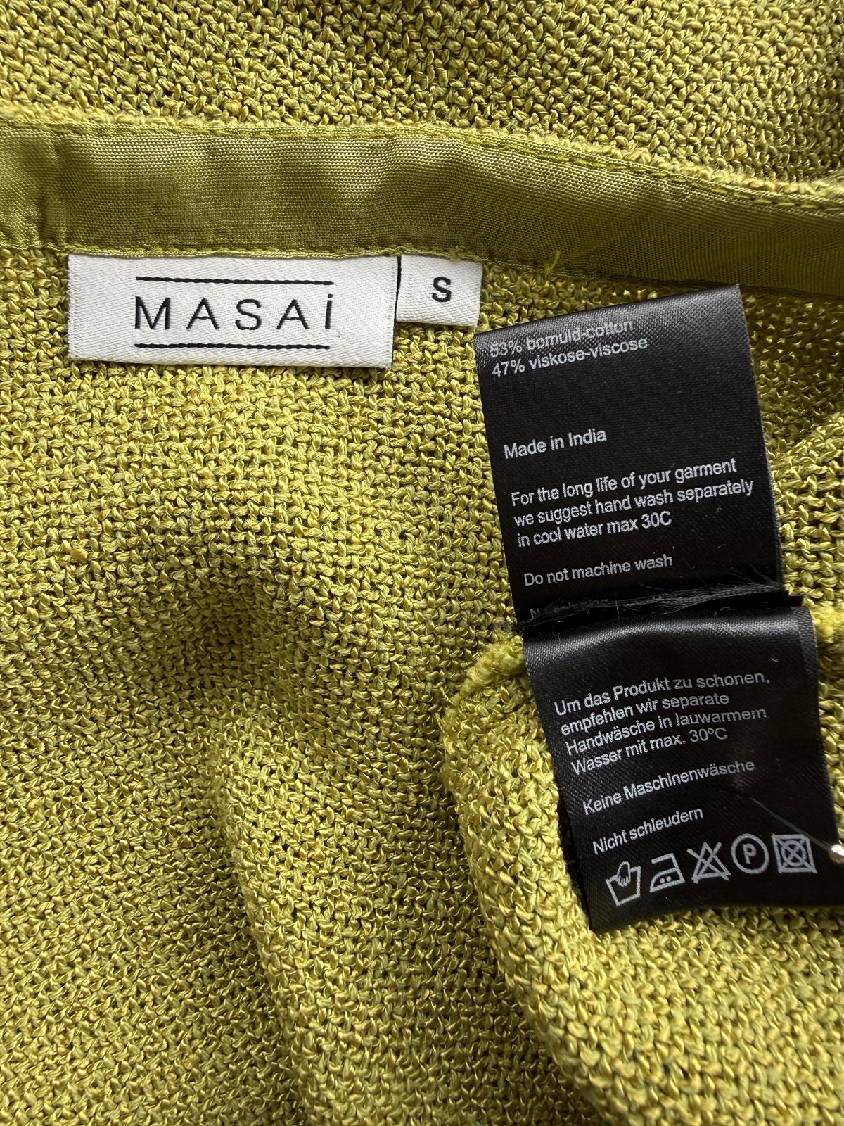 MASAI Lime Textured Oversized Cotton Blend Top UK 14–18 Relaxed Fit  sku461